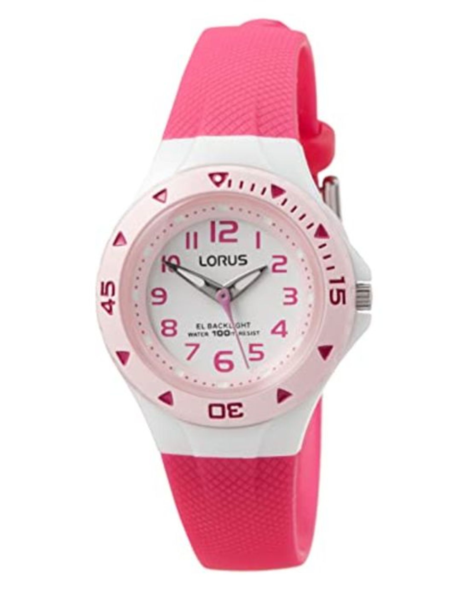 Lorus Girls' Analogue Quartz Watch with Silicone Strap R2339DX9