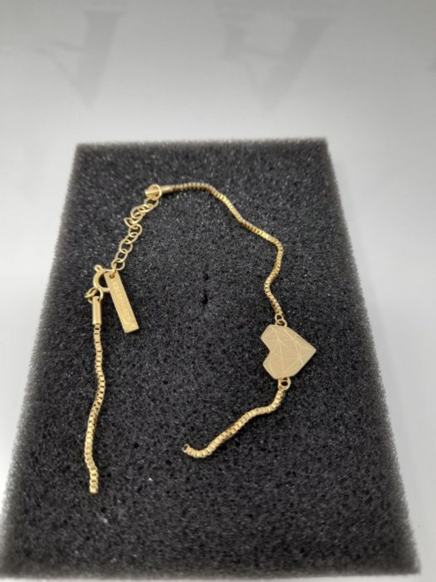 [CRACKED] Liebeskind Berlin Damen Armband Herz Edelstahl Silber 20 cm (gold) - Image 3 of 3