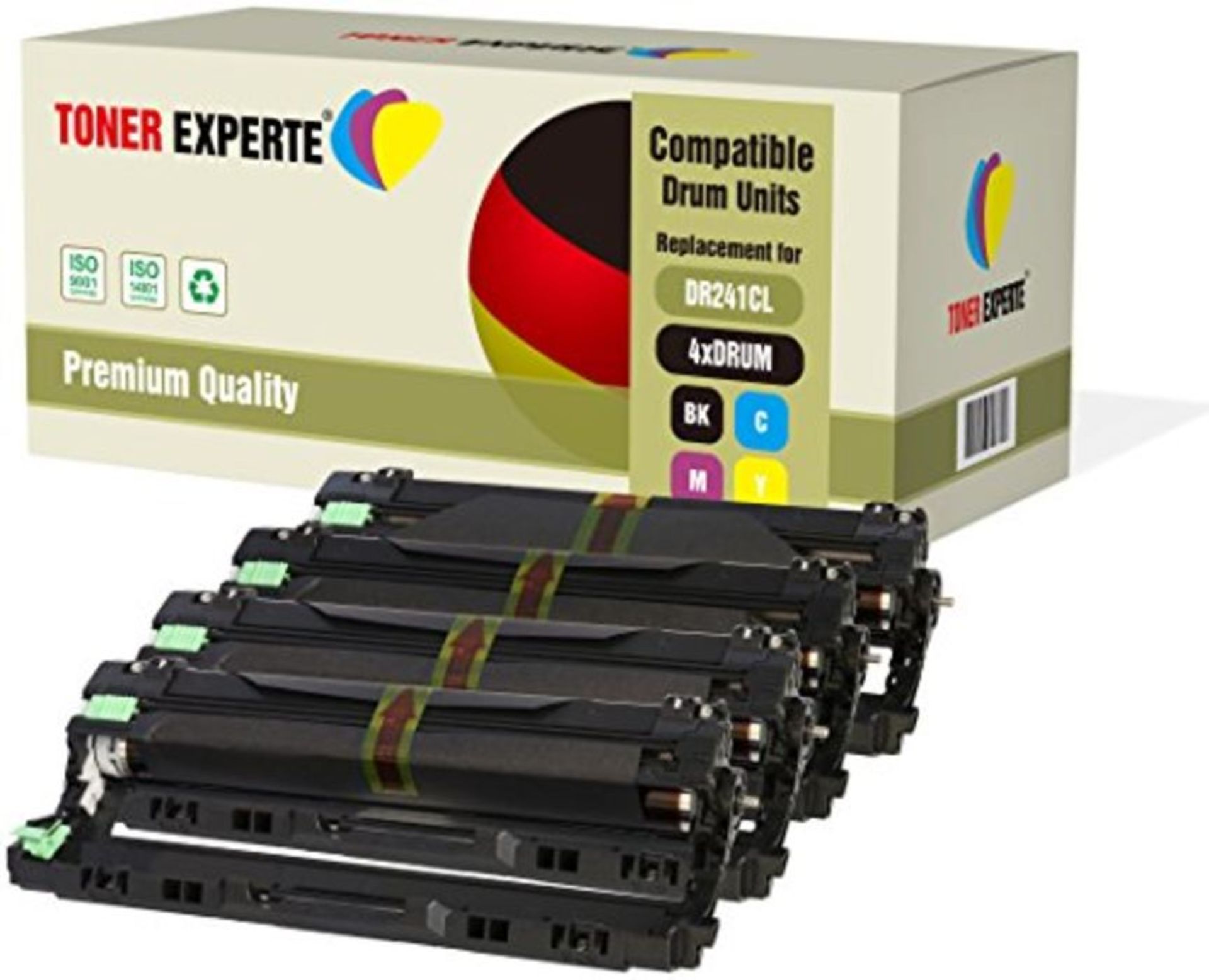 Set of 4 TONER EXPERTEÂ® Compatible DR241CL (15,000 Pages) Drum Units for Brother DC