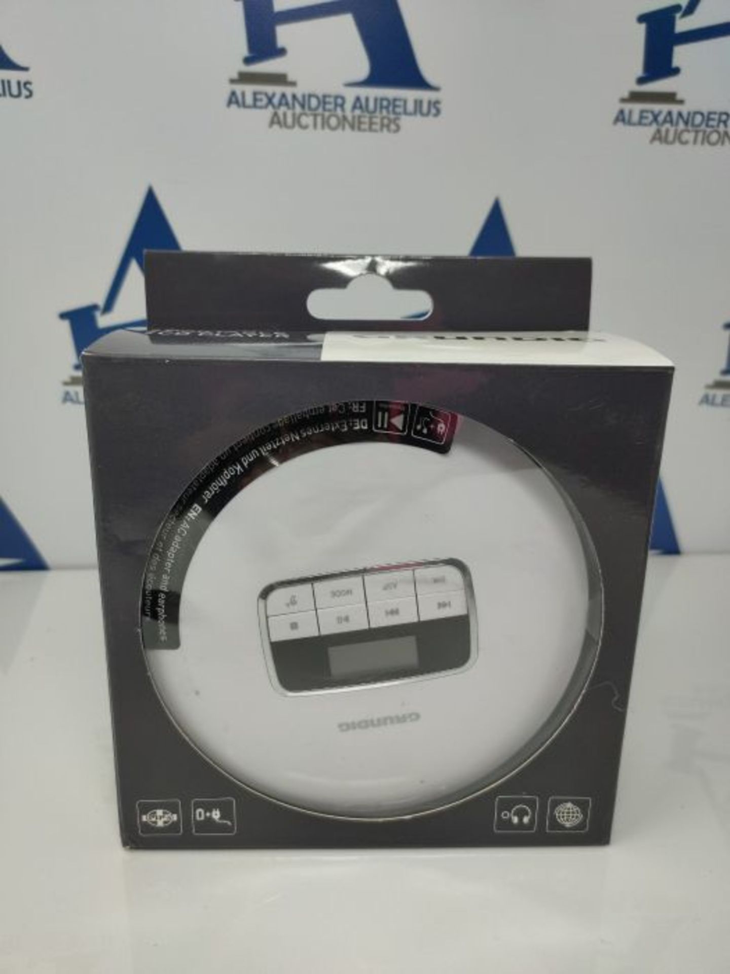 Grundig GCDP 8000 GDR1400 Tragbarer CD-Player Weiß - Image 2 of 3