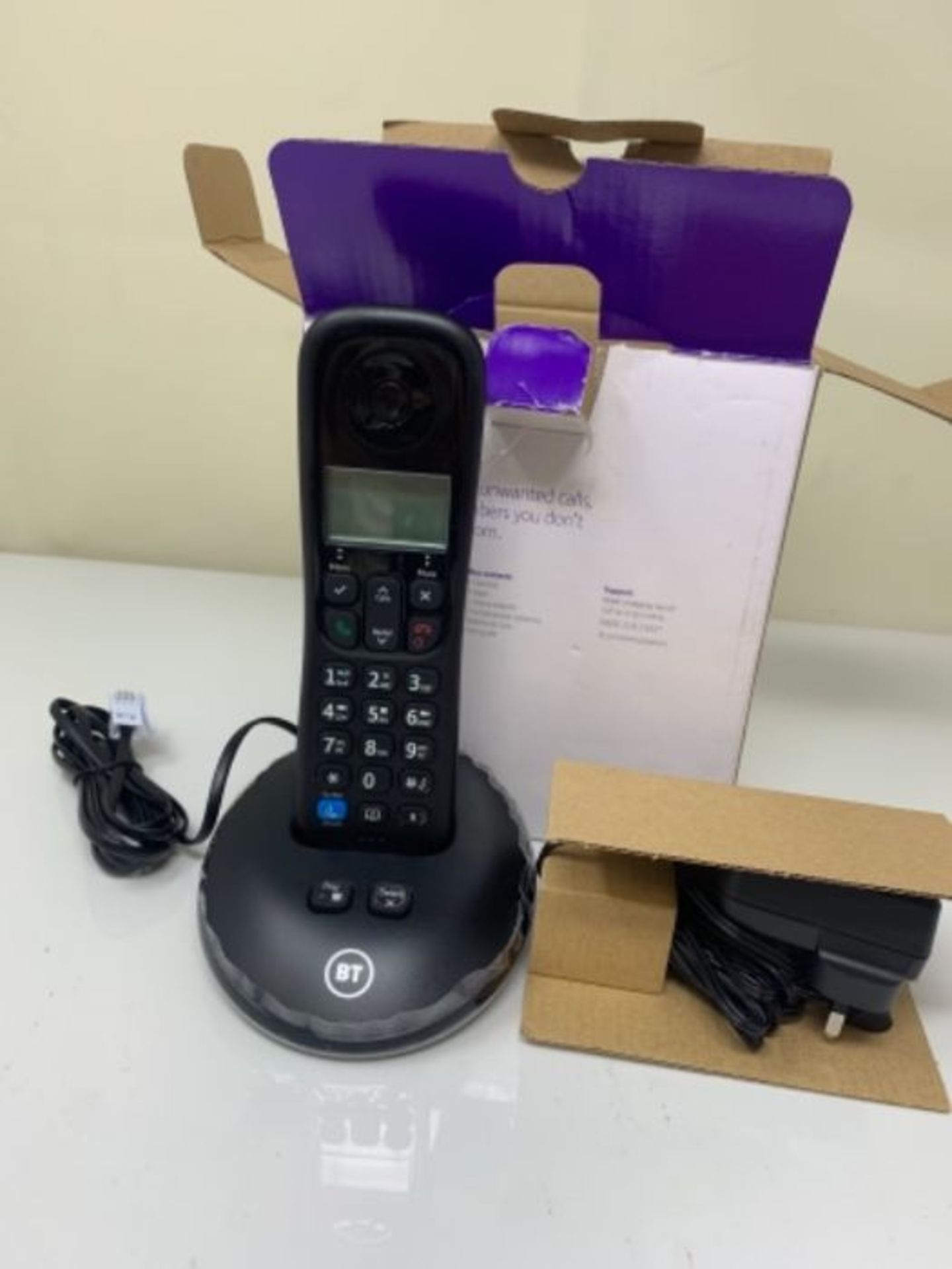 BT Everyday Cordless Home Phone with Basic Call Blocking and Answering Machine, Single - Image 3 of 3