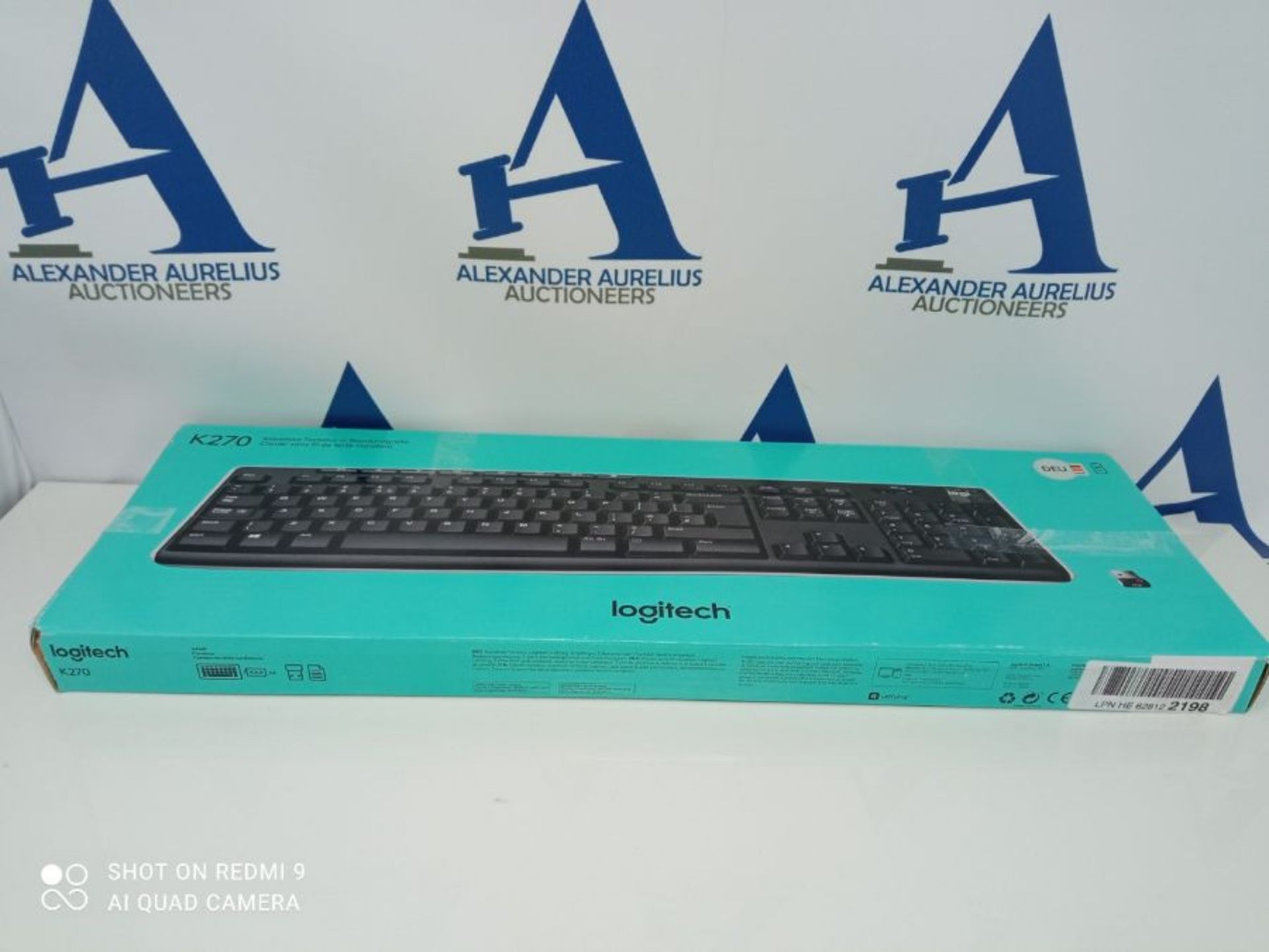 Logitech K270 Kabellose Tastatur fÃ¼r Windows, 2,4 GHz kabellos, StandardgrÃ¶Ãxe - Image 2 of 3