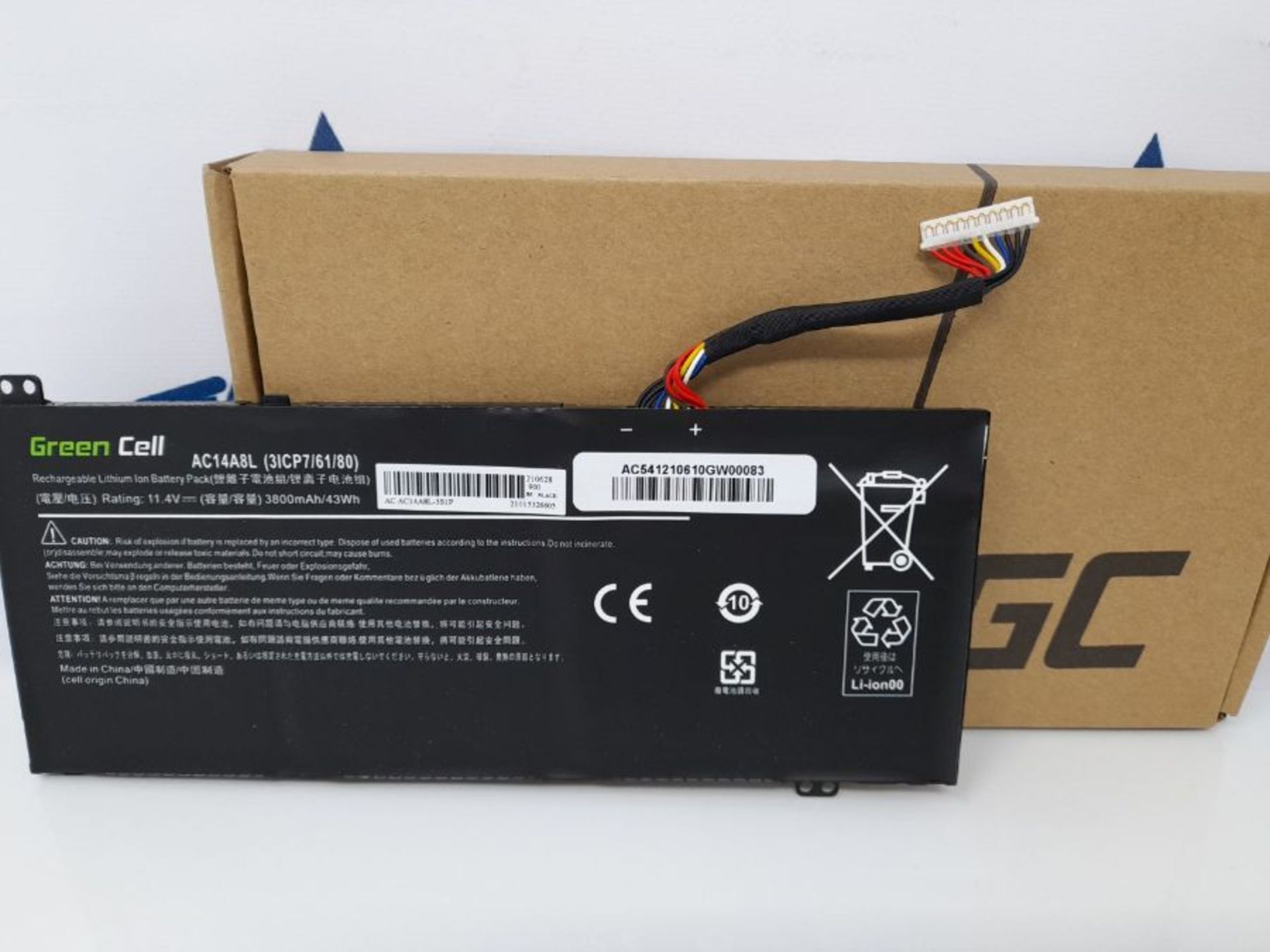 Green Cell AC14A8L AC15B7L Laptop Battery for Acer Aspire V15 Nitro VN7-571G VN7-572G - Image 2 of 3
