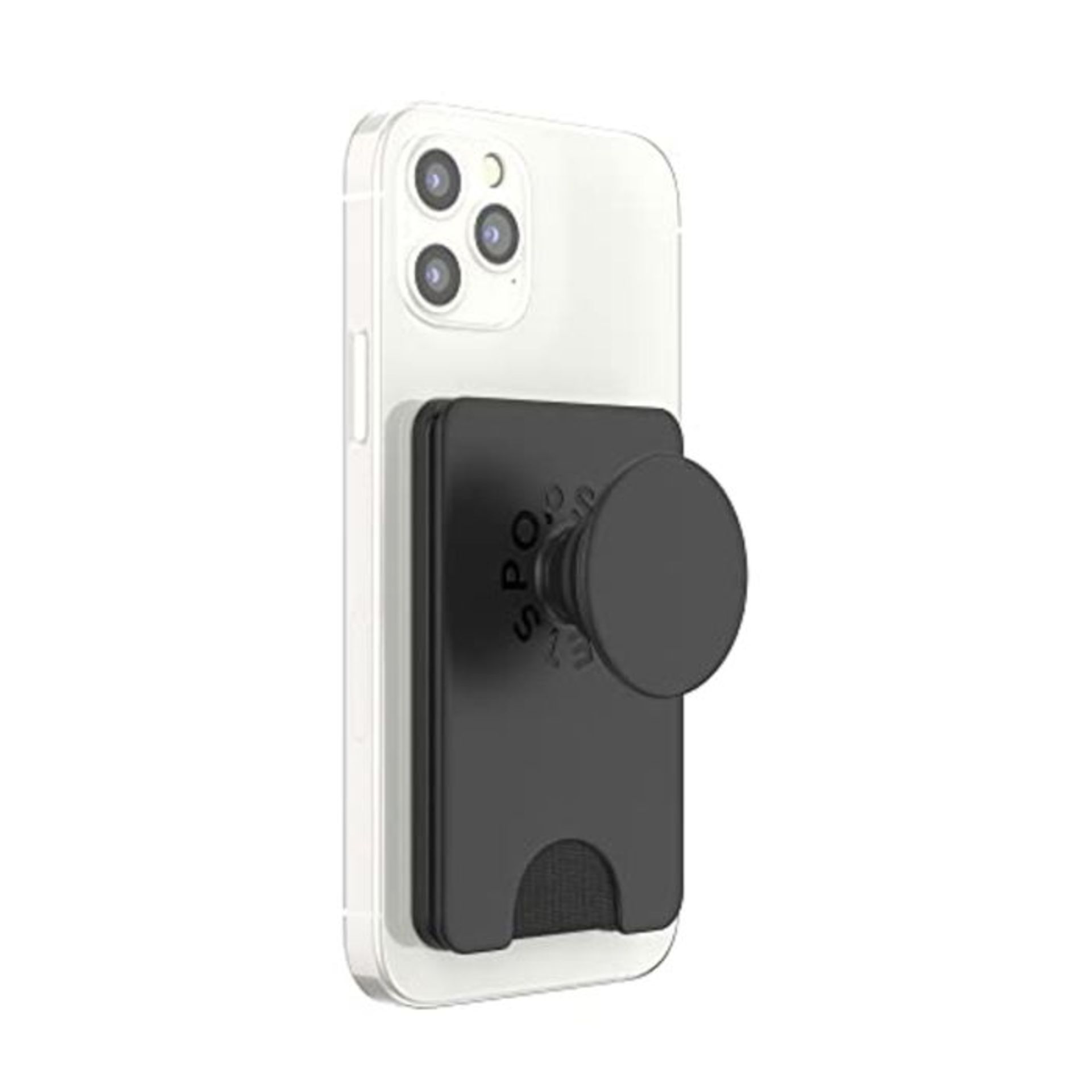 PopSockets: PopWallet+ for MagSafe - Card holder with an Integrated Swappable PopTop f