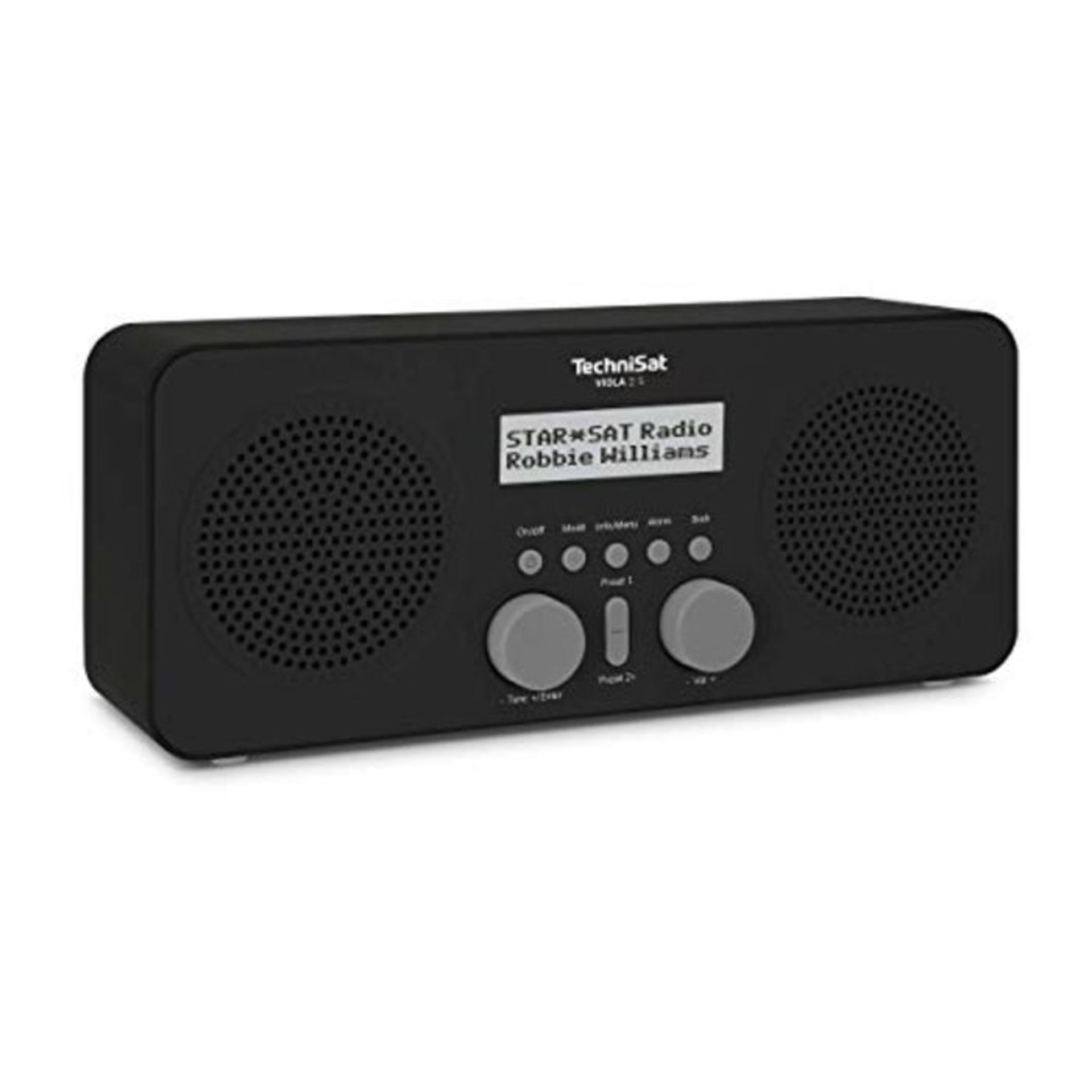 TechniSat VIOLA 2 S - tragbares DAB Radio (DAB+, UKW, Wecker, Stereo Lautsprecher, Kop