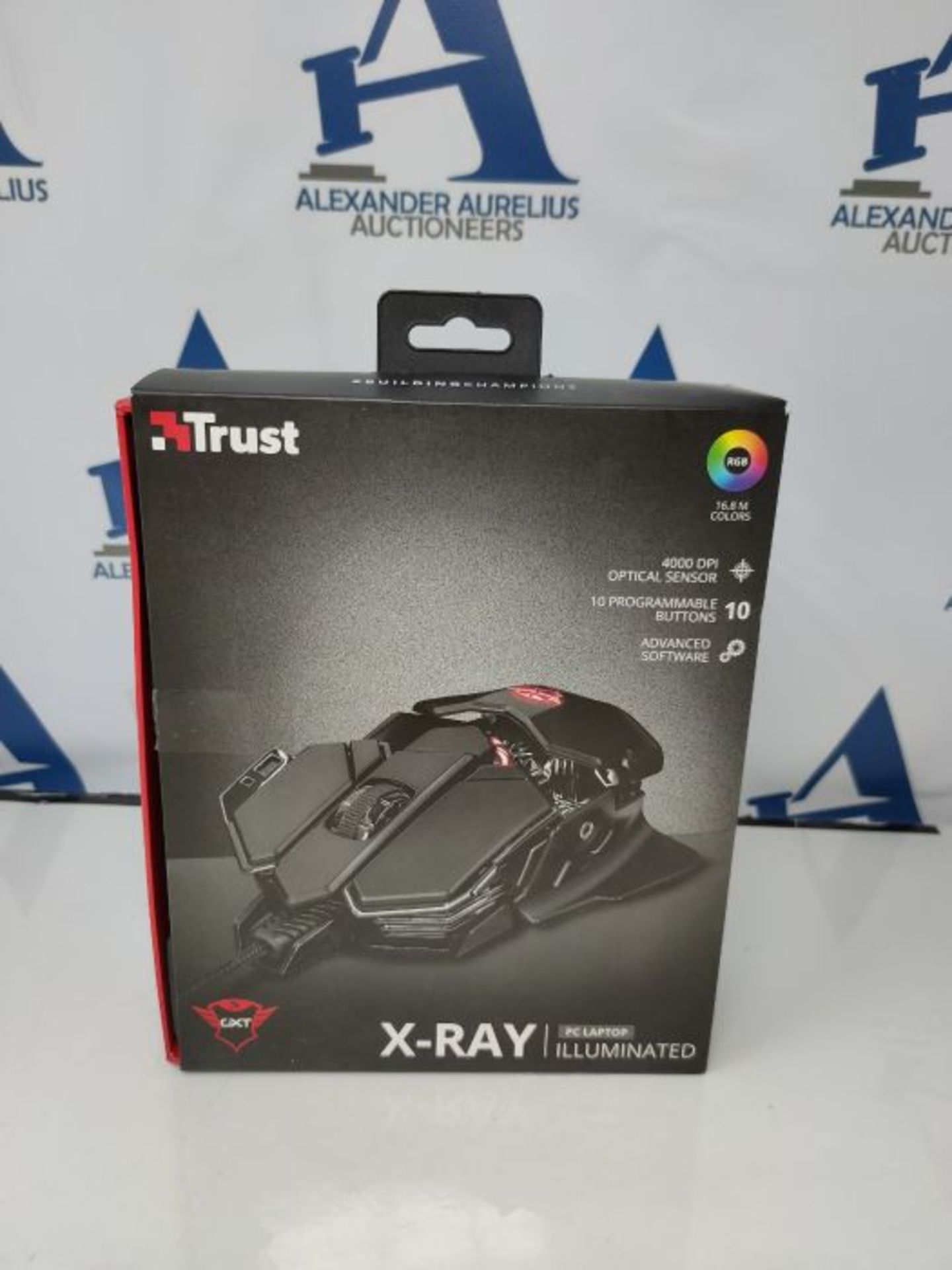Trust Gaming Mouse GXT 138 X-Ray, 200-4000 DPI, 10 Programmable Buttons, Advanced Soft - Image 2 of 3