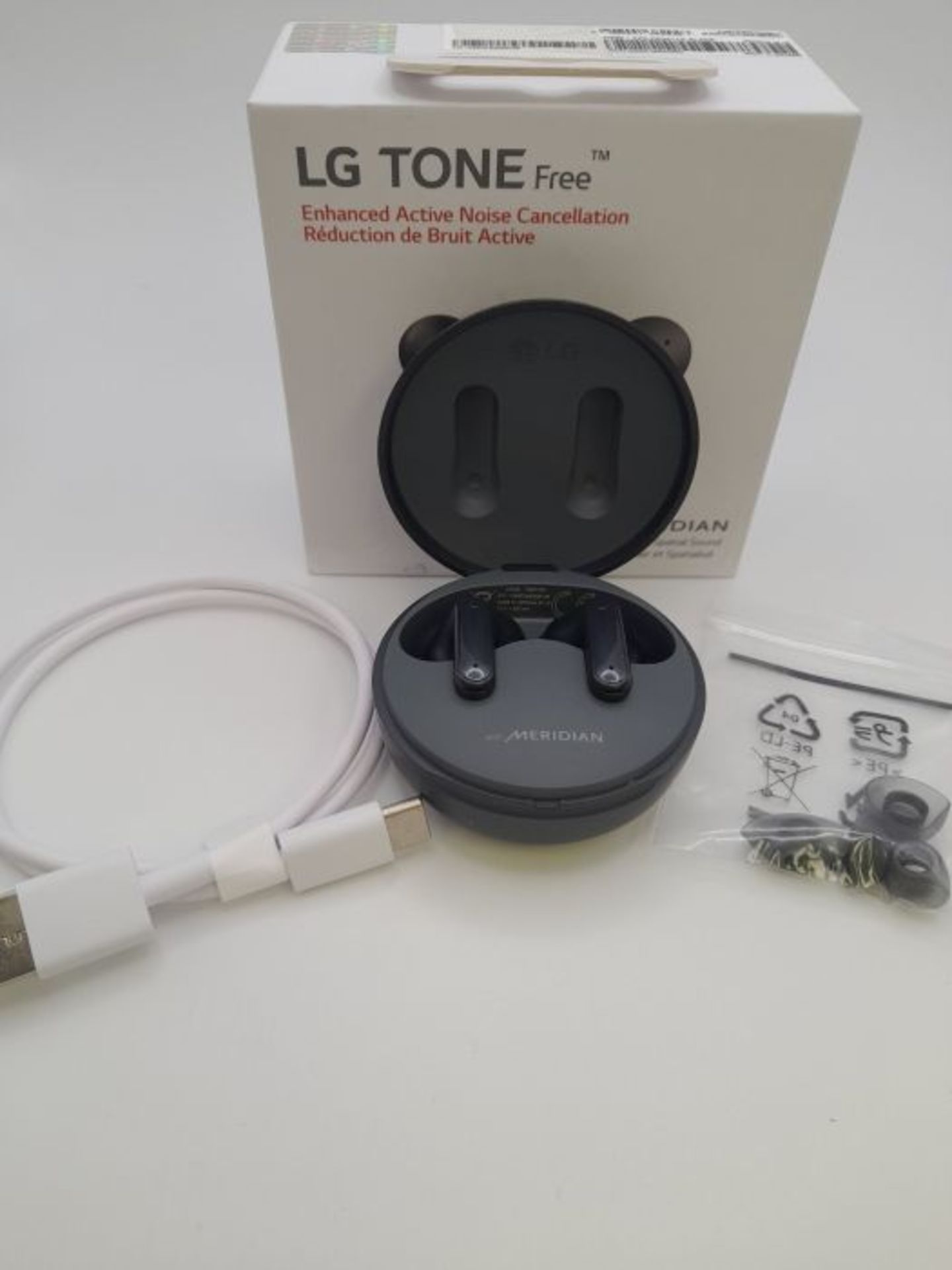 RRP £106.00 LG Tone Free FP5 | True Wireless Bluetooth Headphones | Active Noise Cancellation | Im