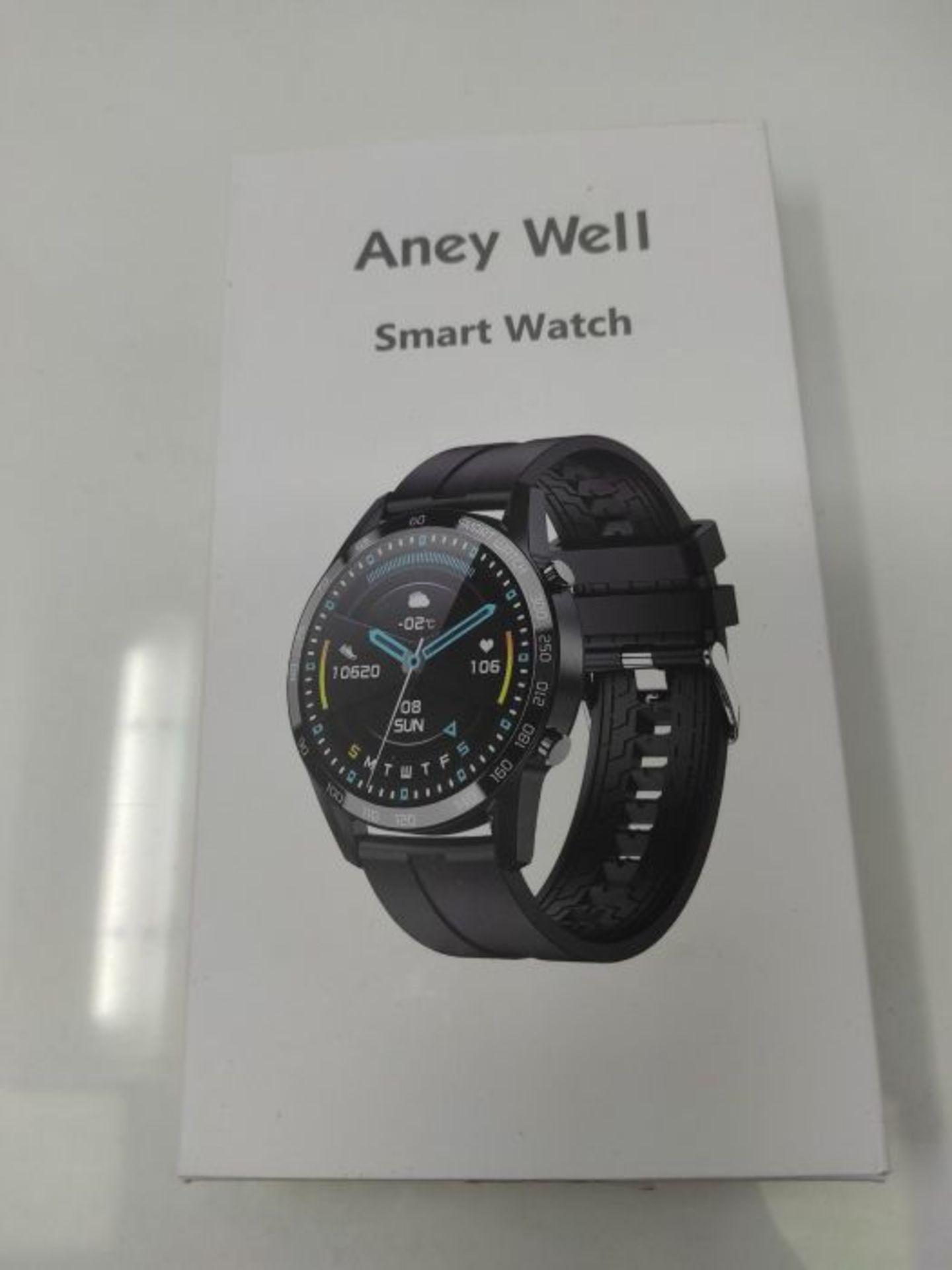 RRP £52.00 Aney Well Smartwatch Men's Sports Watch with Bluetooth Call Fitness Watch Fitness Trac - Image 2 of 3