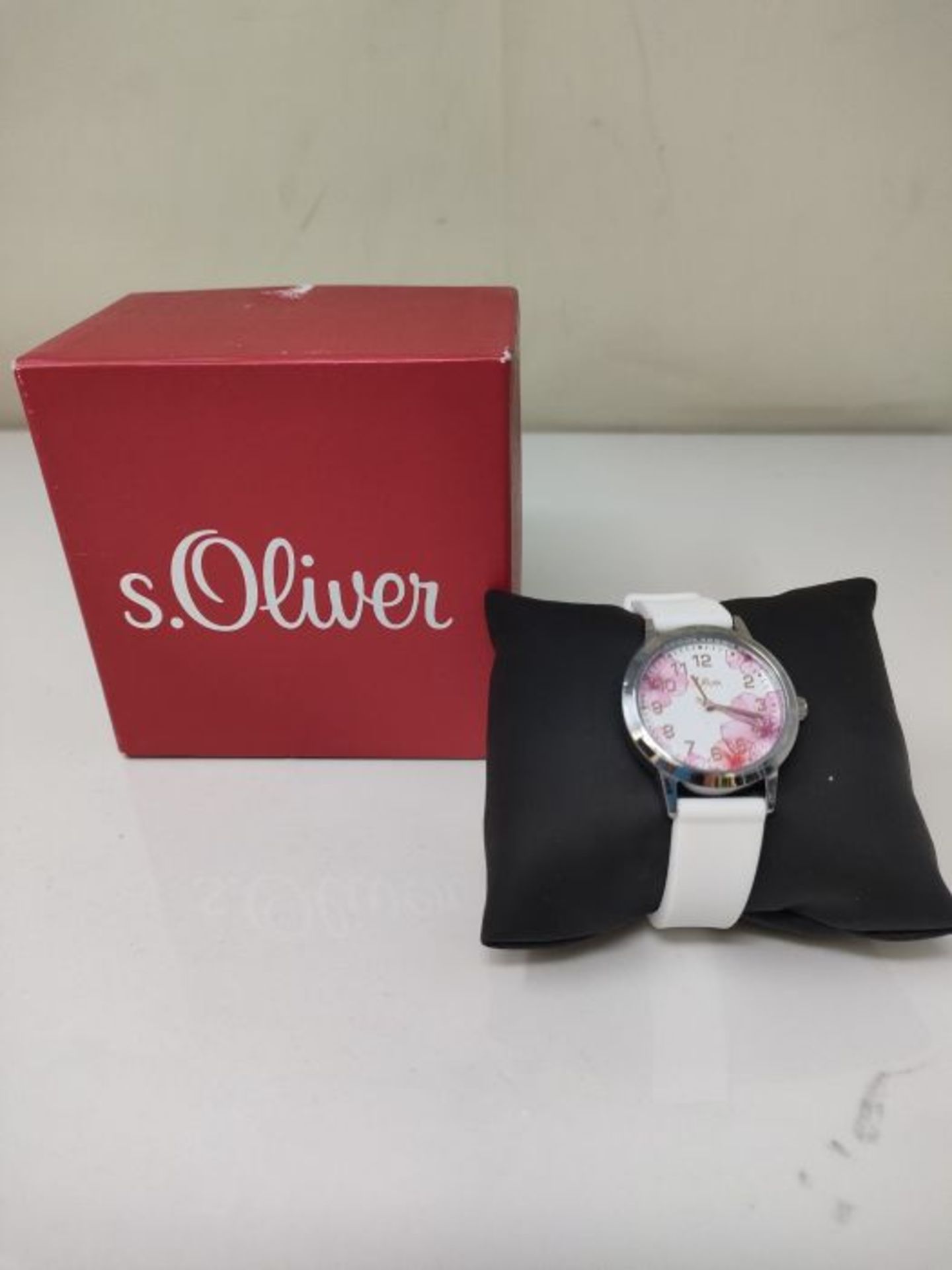 s.Oliver girls analogue quartz watch with silicone strap SO-4076-PQ - Image 2 of 3