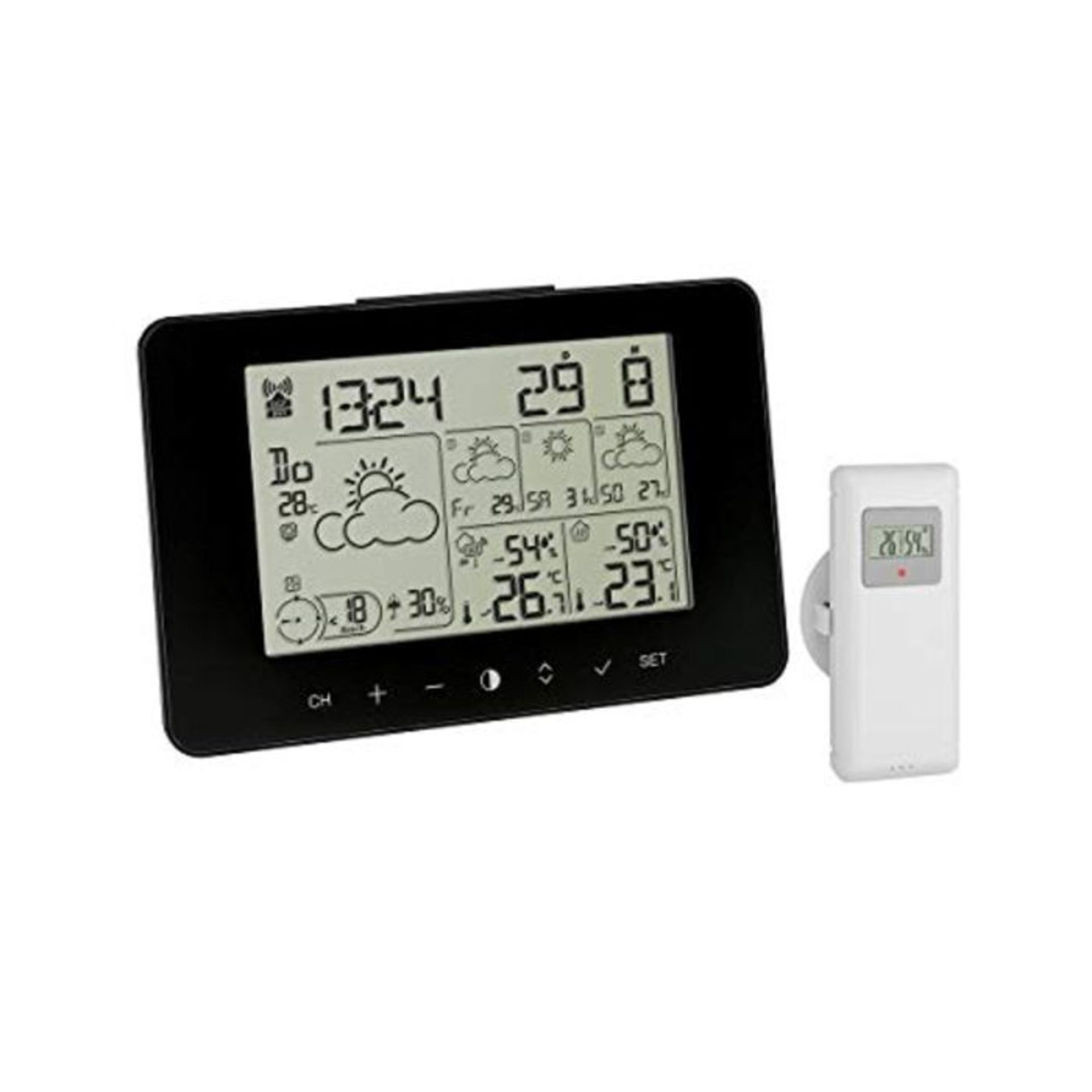 TFA Dostmann Weather Info Centre Meteotime Primo 35.1156.01 Weather Station with Exter