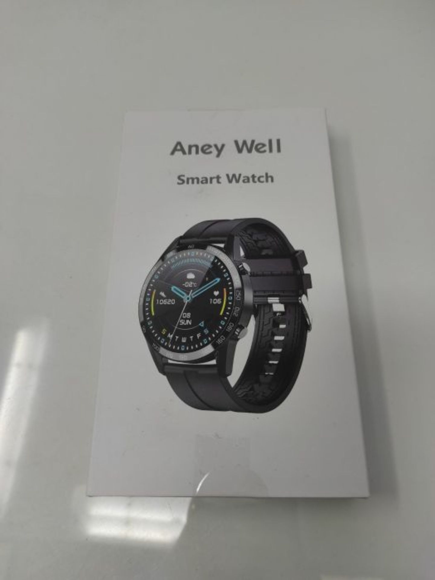 RRP £52.00 Aney Well Smartwatch Men's Sports Watch with Bluetooth Call Fitness Watch Fitness Trac - Image 2 of 3