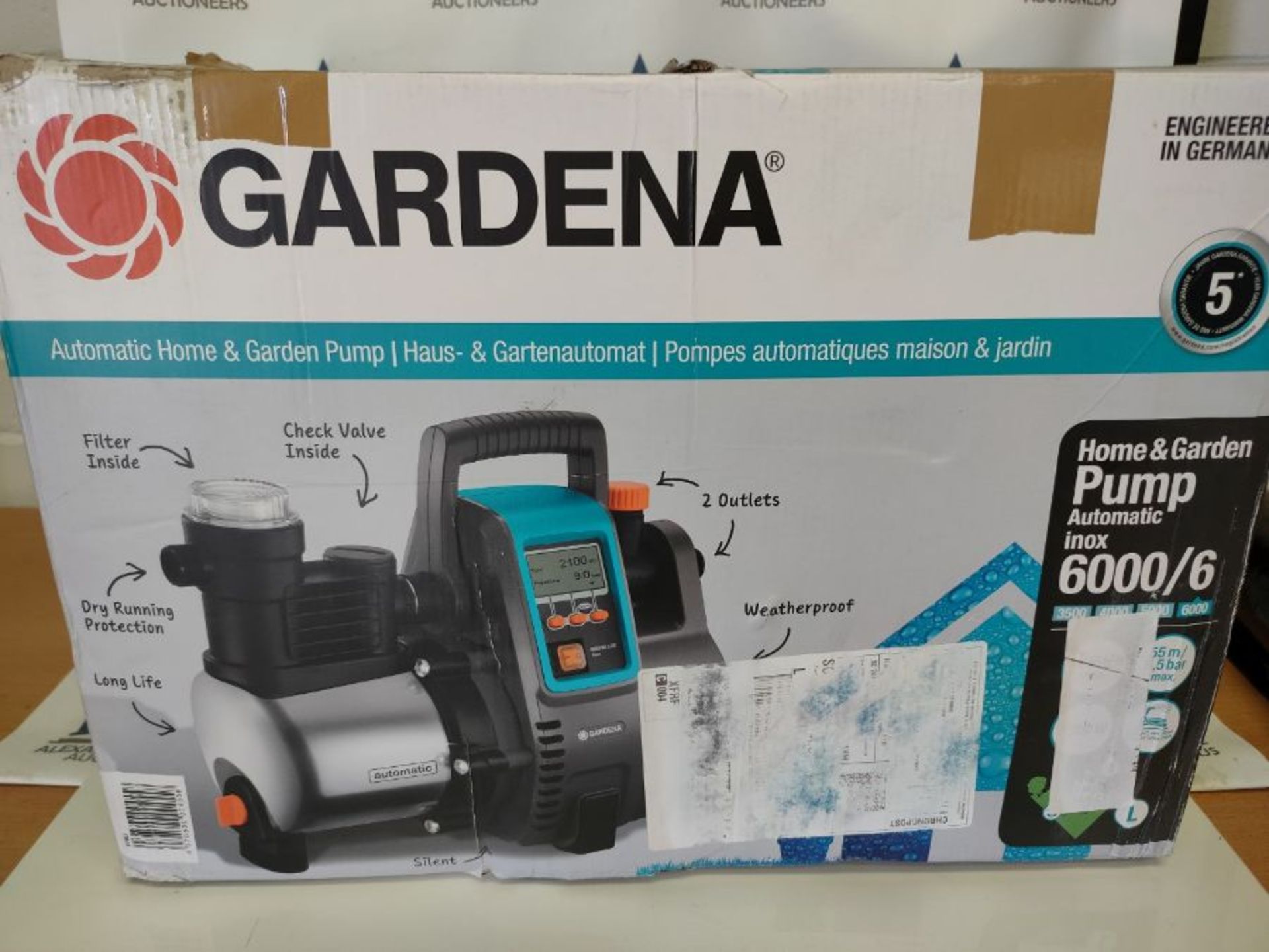 RRP £369.00 Gardena Premium Automatic House Water Pump 6000/6E LCD Inox: House Water Pump with 600 - Image 2 of 3