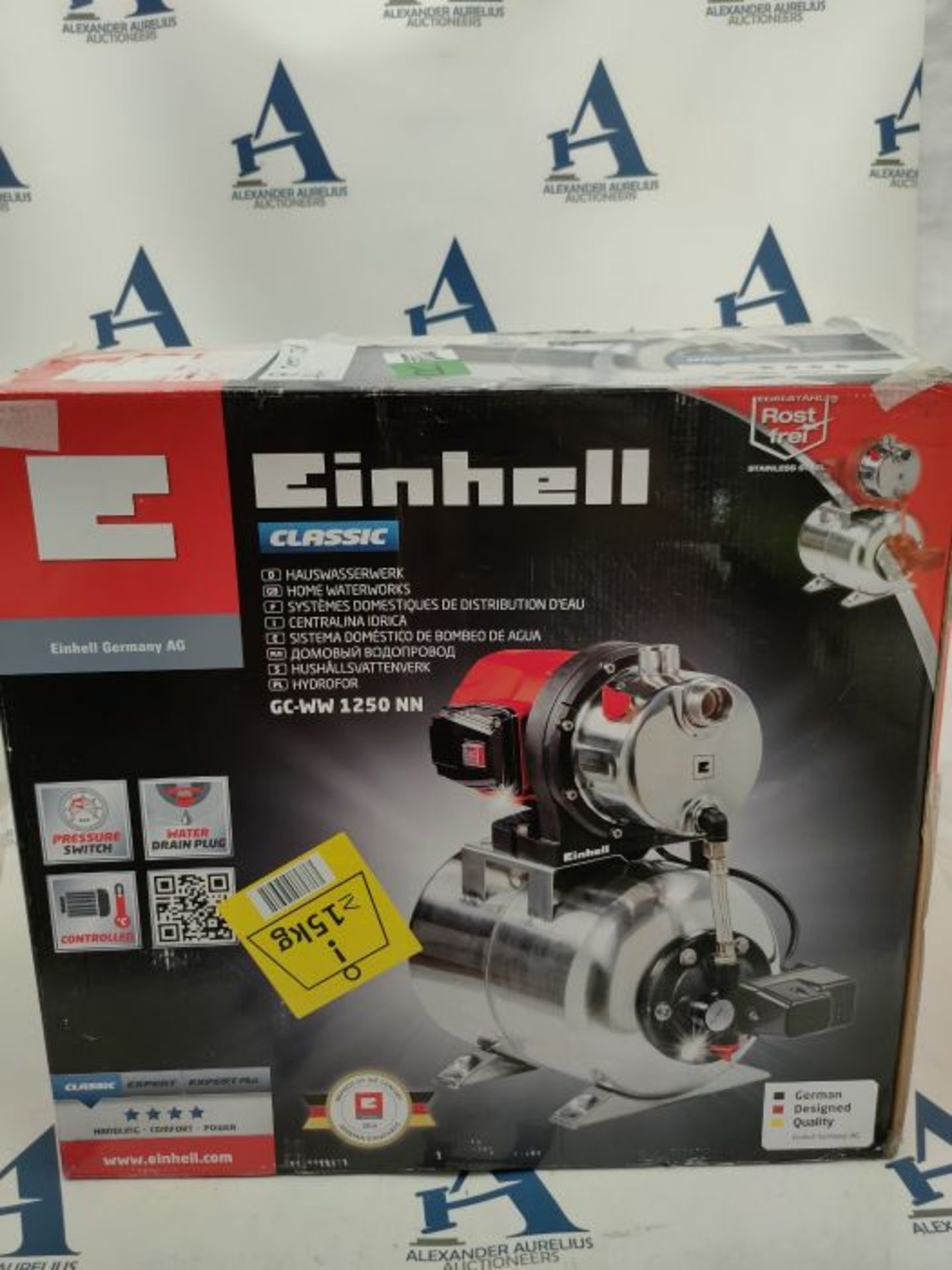 RRP £166.00 Einhell Booster unit GC-WW 1250 NN (1200 W, flow rate 5,000 l / h, discharge height 50 - Image 2 of 3