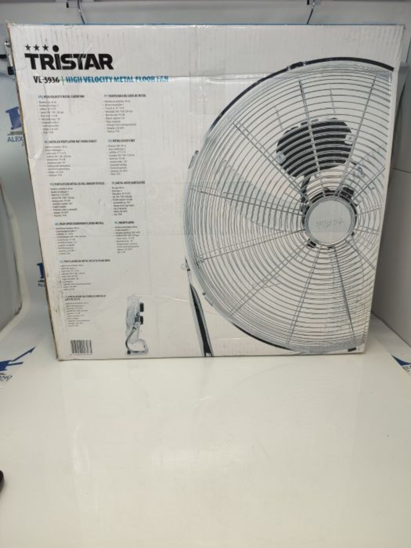 Tristar VE-5936 High Velocity Metal Floor Fan - Image 2 of 3