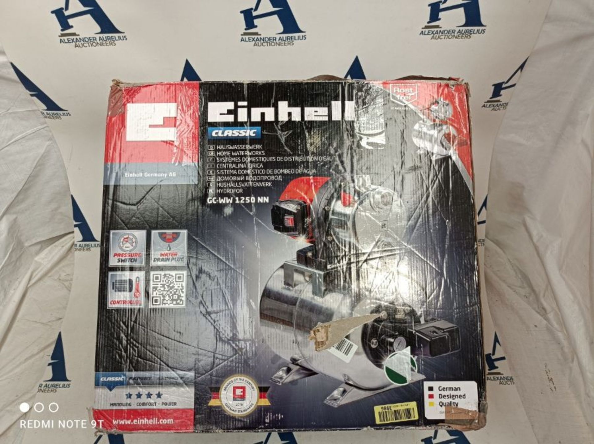 RRP £166.00 Einhell Booster unit GC-WW 1250 NN (1200 W, flow rate 5,000 l / h, discharge height 50 - Image 3 of 3