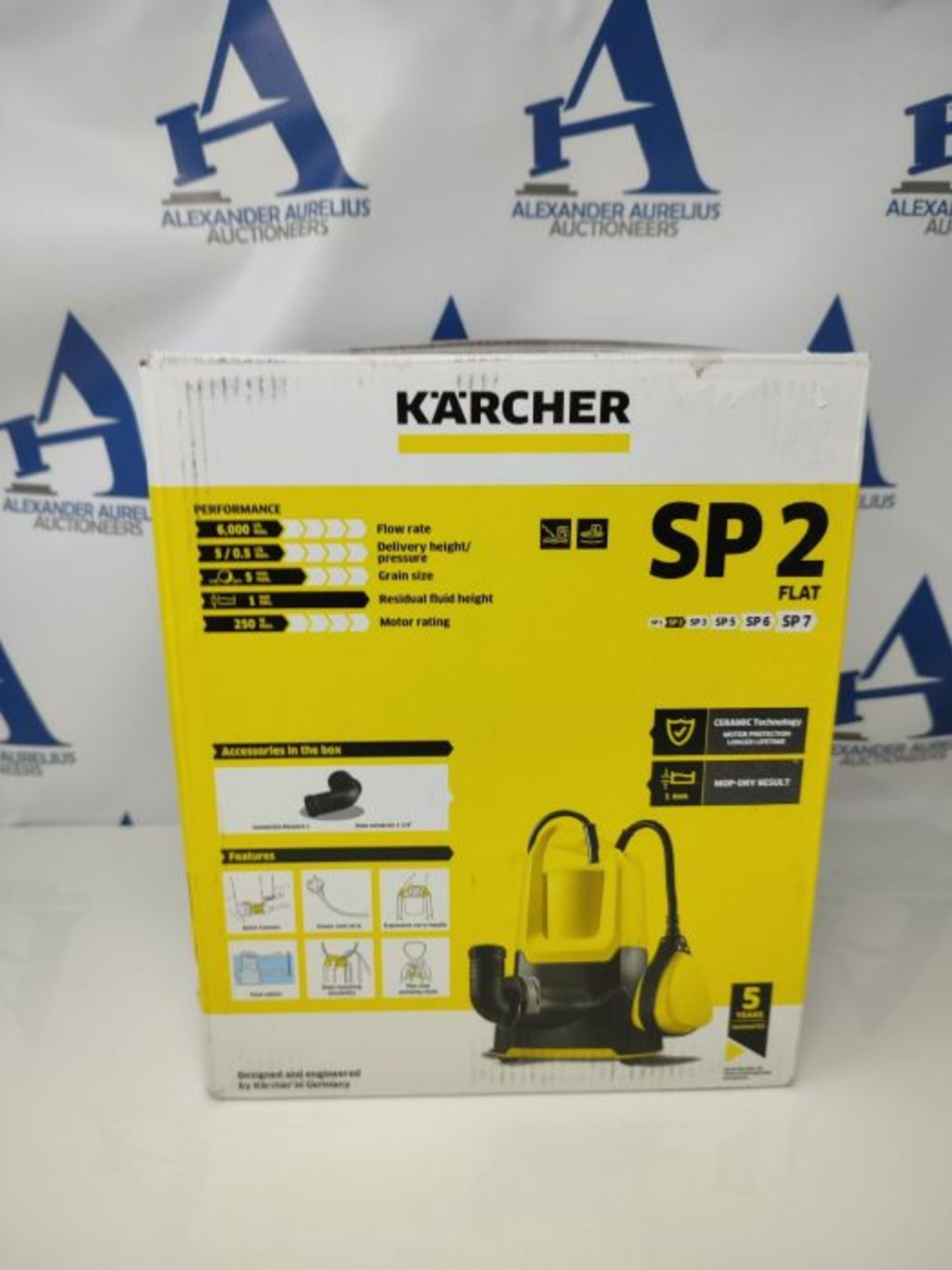 RRP £57.00 Karcher 1.645-501.0 drainage pump (SP 2 Flat) Multicoloured - Image 2 of 3