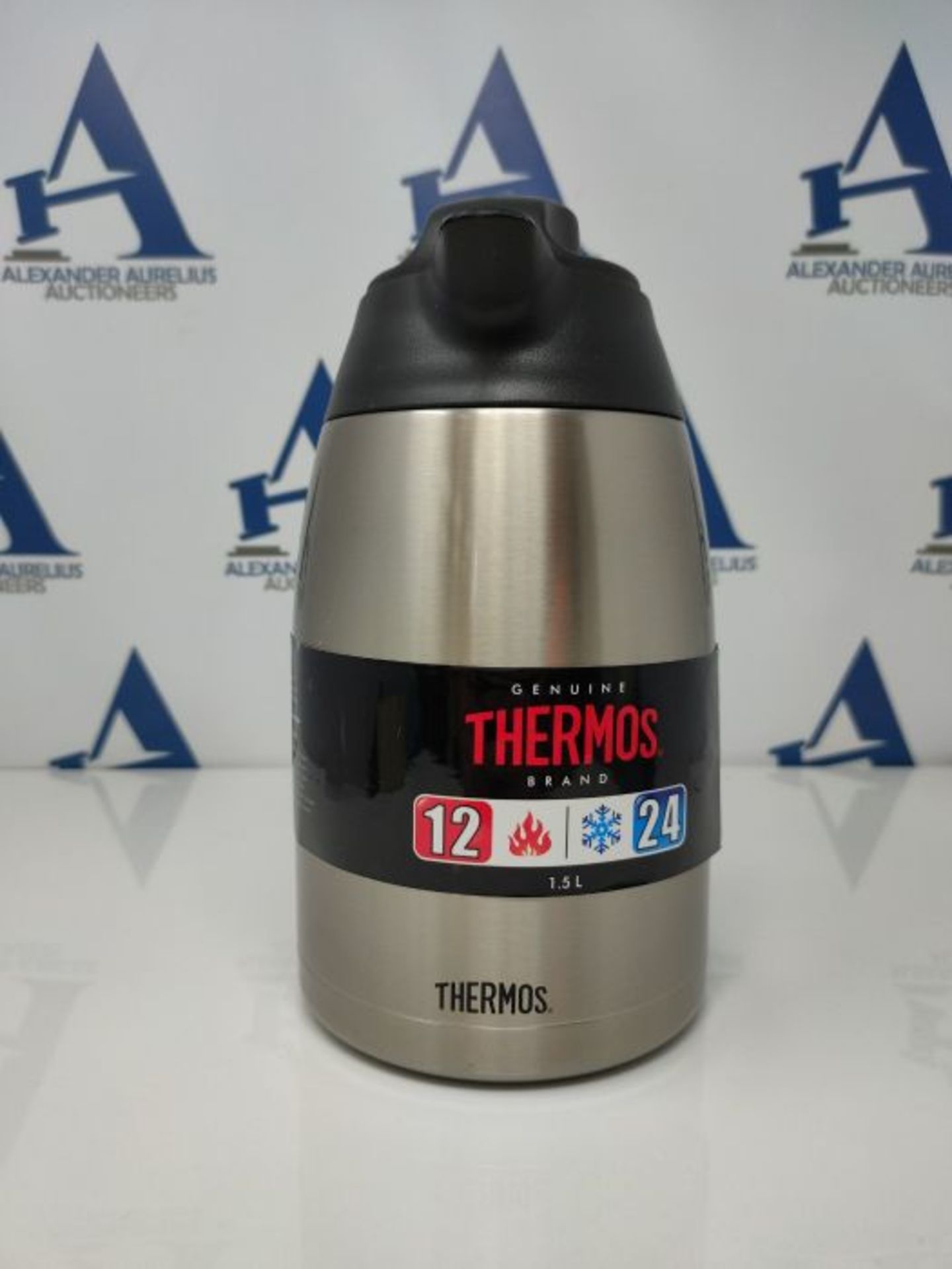 THERMOS Isolierkanne THV, Edelstahl 1,5L, Edelstahleinsatz, groÃxe Ã ffnung, spÃ - Image 3 of 3