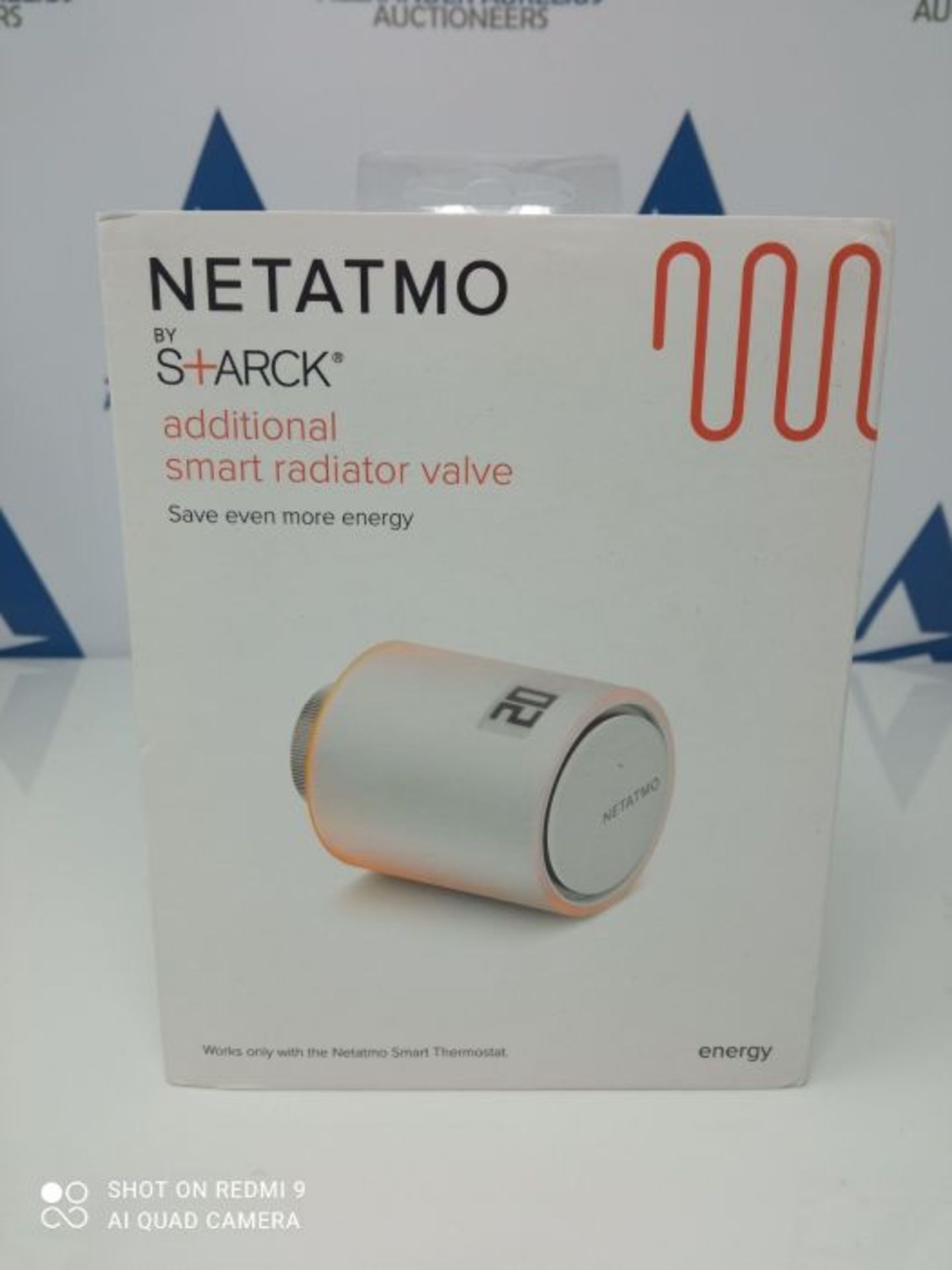 RRP £66.00 Netatmo Additional Smart Radiator Valve, Add-on for Smart Thermostat and for collectiv