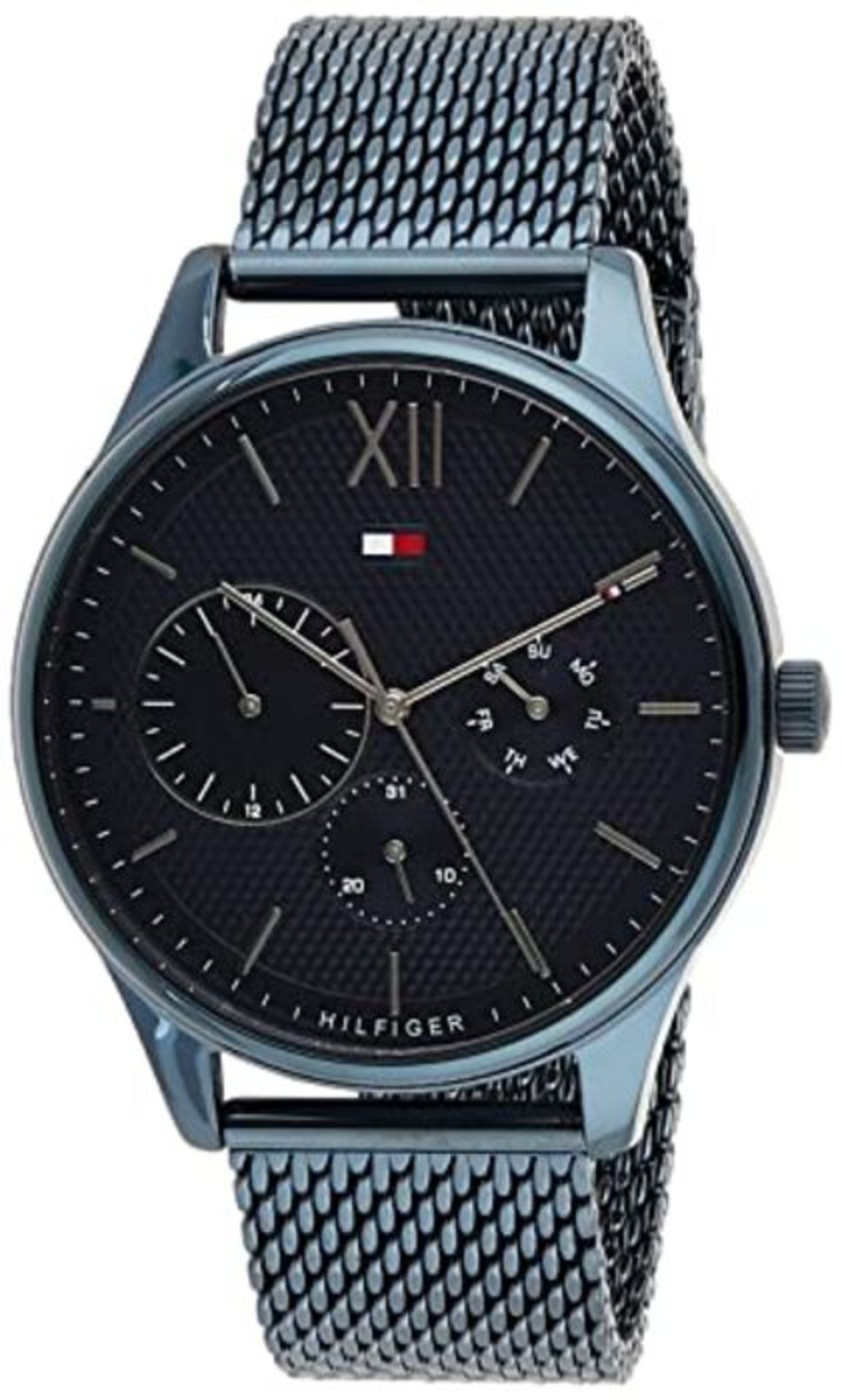 RRP £138.00 Tommy Hilfiger Homme Multi-Cadrans Quartz Montre avec Bracelet en Acier Inoxydable 179