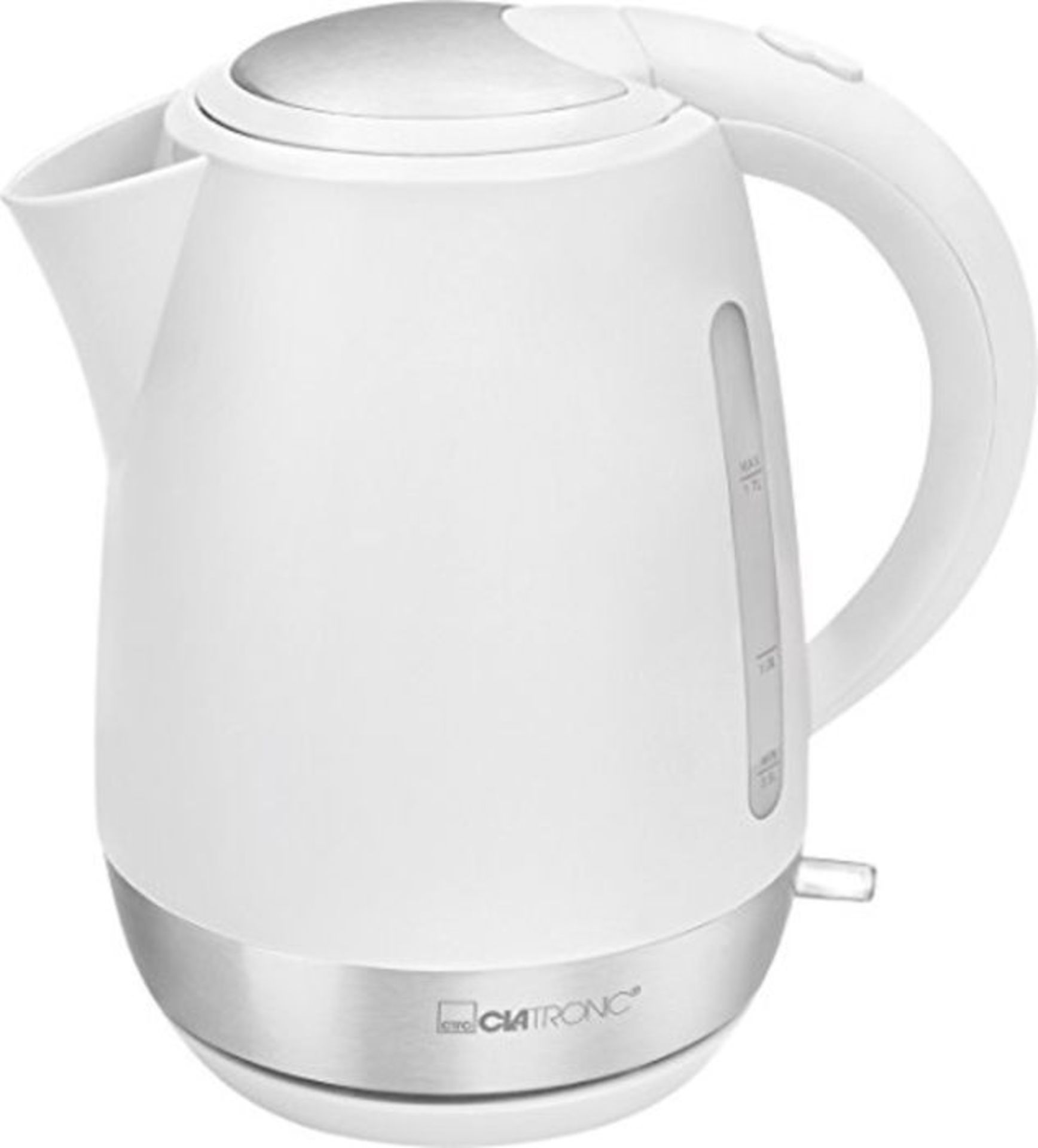 Clatronic WK 3691 electric kettle 1.7 L White 2200 W WK 3691, 1.7 L, 2200 W, White, Pl