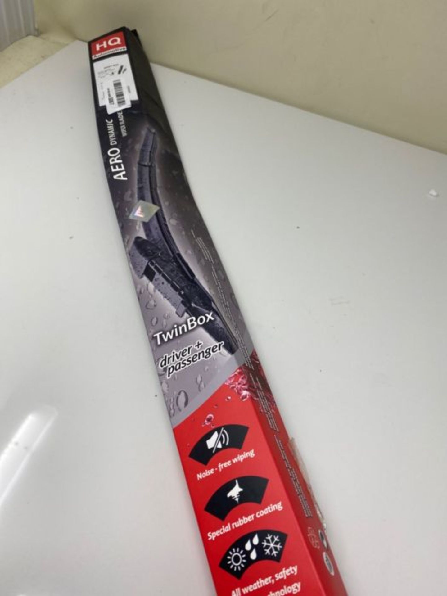 Set of Front Frameless Flat Aero Wiper Blades HQ Automotive - AD91-424 Twin Box - Image 2 of 3