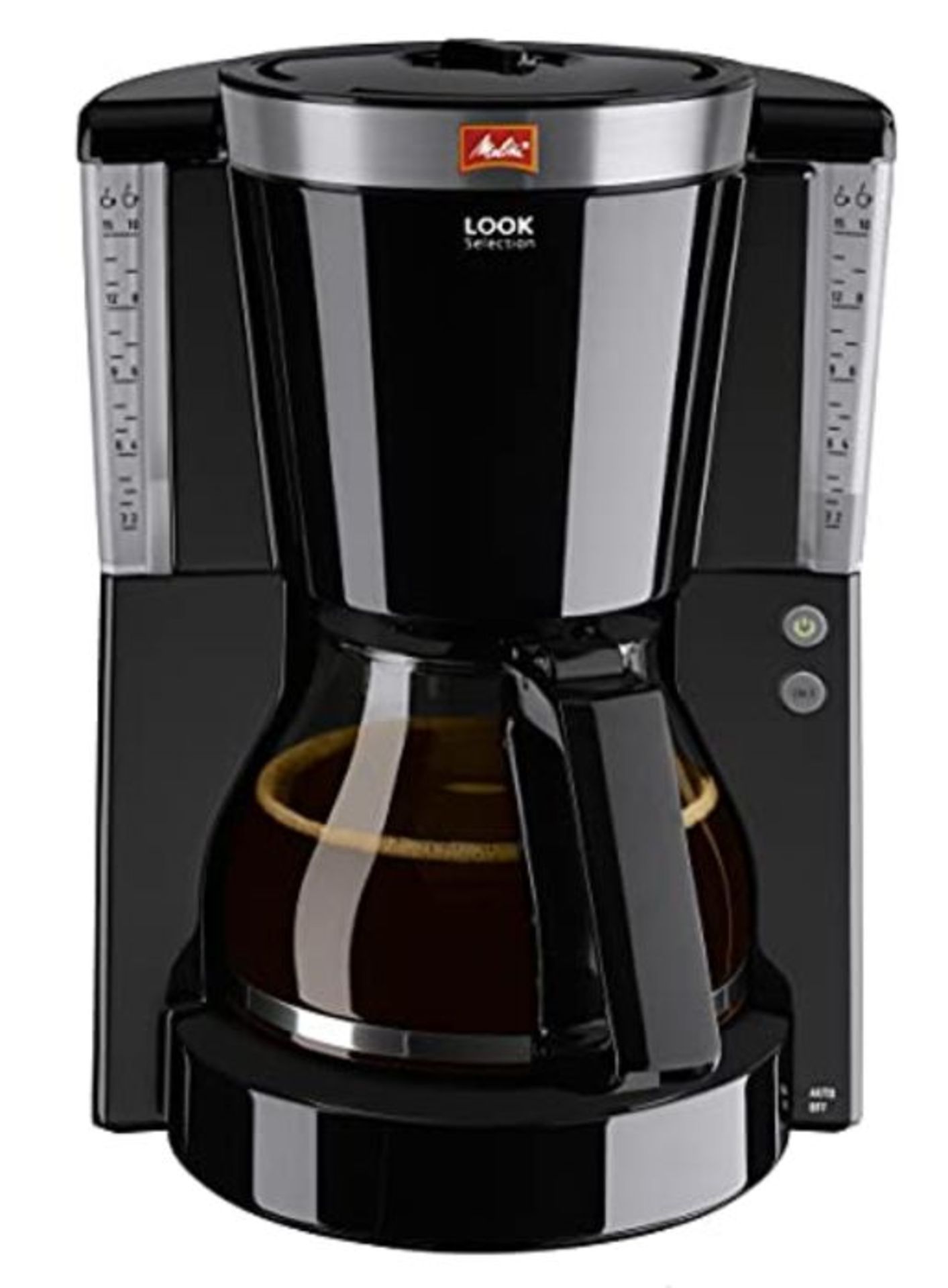 Melitta Look IV Selection, 1011-04, Filter Coffee Machine with Glass Jug, Keep Warm Fu