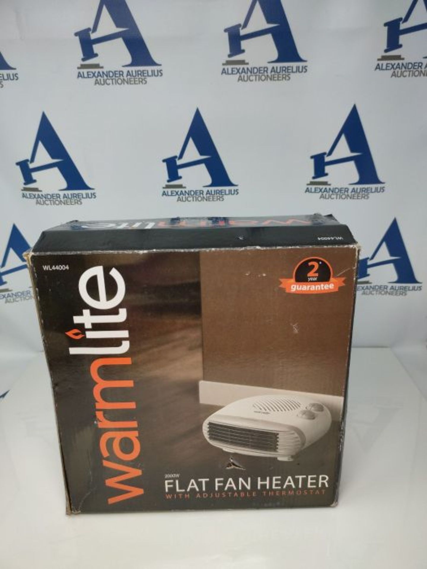 Warmlite WL44004 2000W Portable Flat Fan Heater with 2 Heat Settings and Overheat Prot - Image 2 of 3