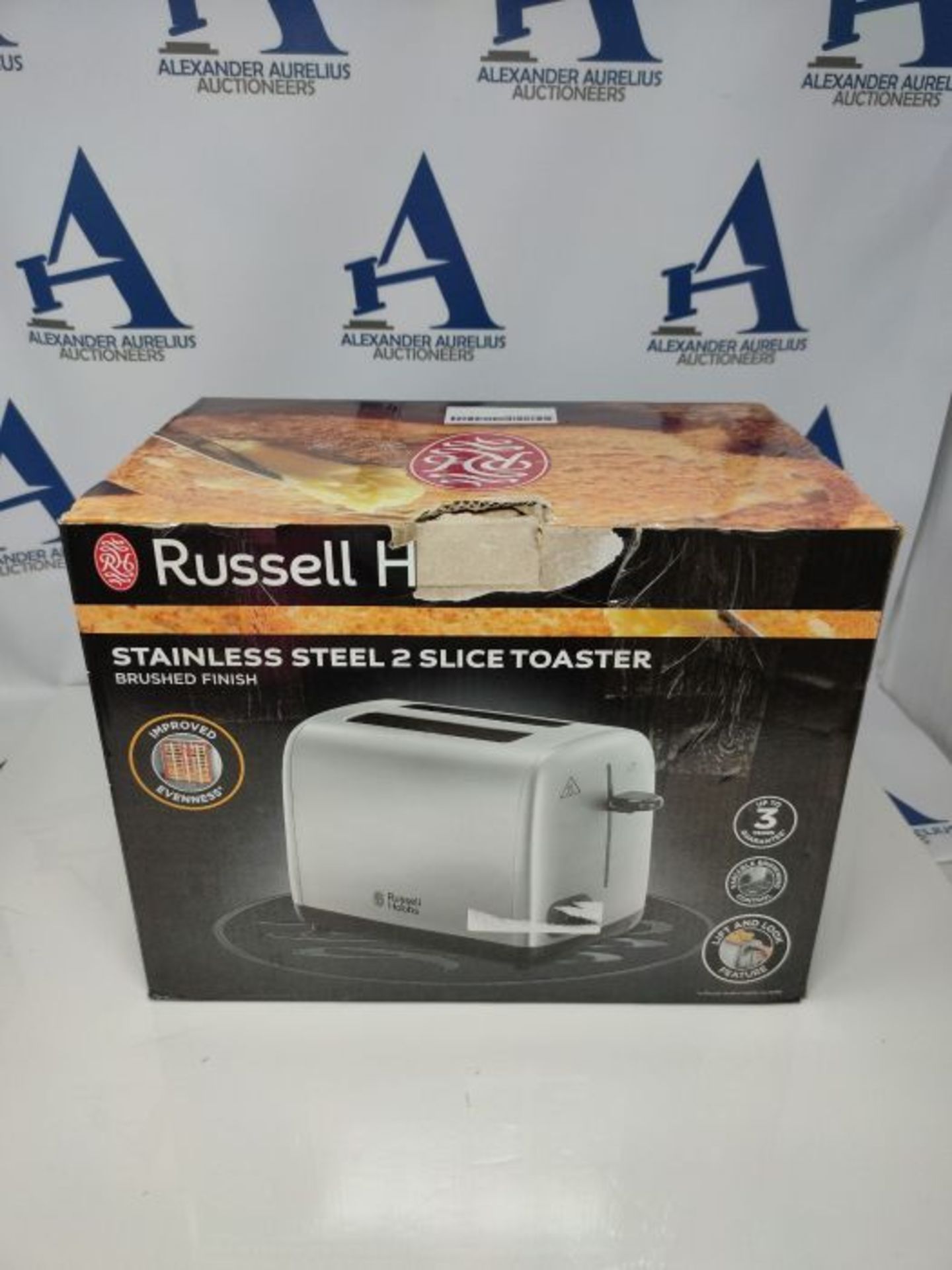 Russell Hobbs 24081 Two Slice Toaster, Brushed Stainless Steel - Image 2 of 3