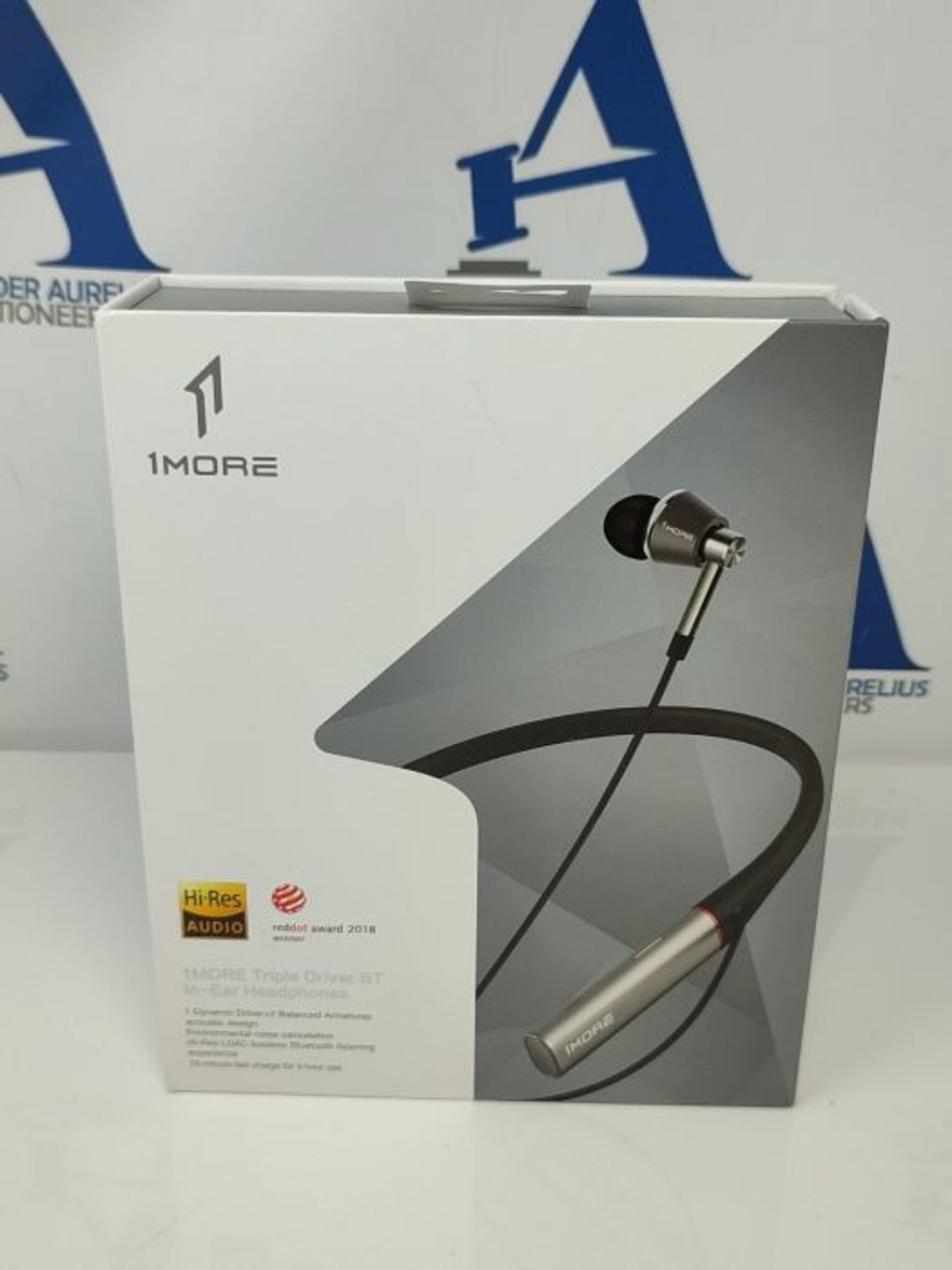 RRP £60.00 1MORE E1001BT-SILVER Triple Driver Bt In-Ear Headphones Bluetooth Earphones With Hi-Re - Image 2 of 3