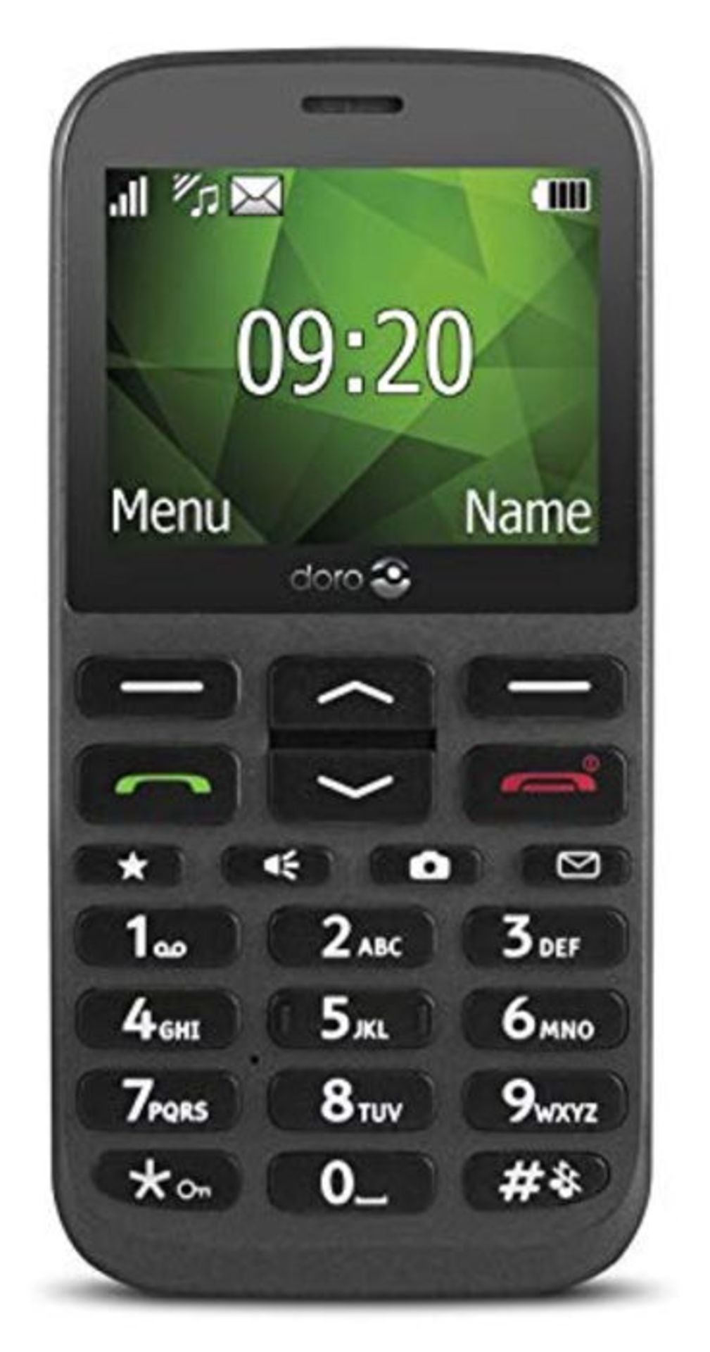 Doro 1370 GSM Mobiltelefon mit Kamera (3 MP, HAC, Bluetooth),anthrazit