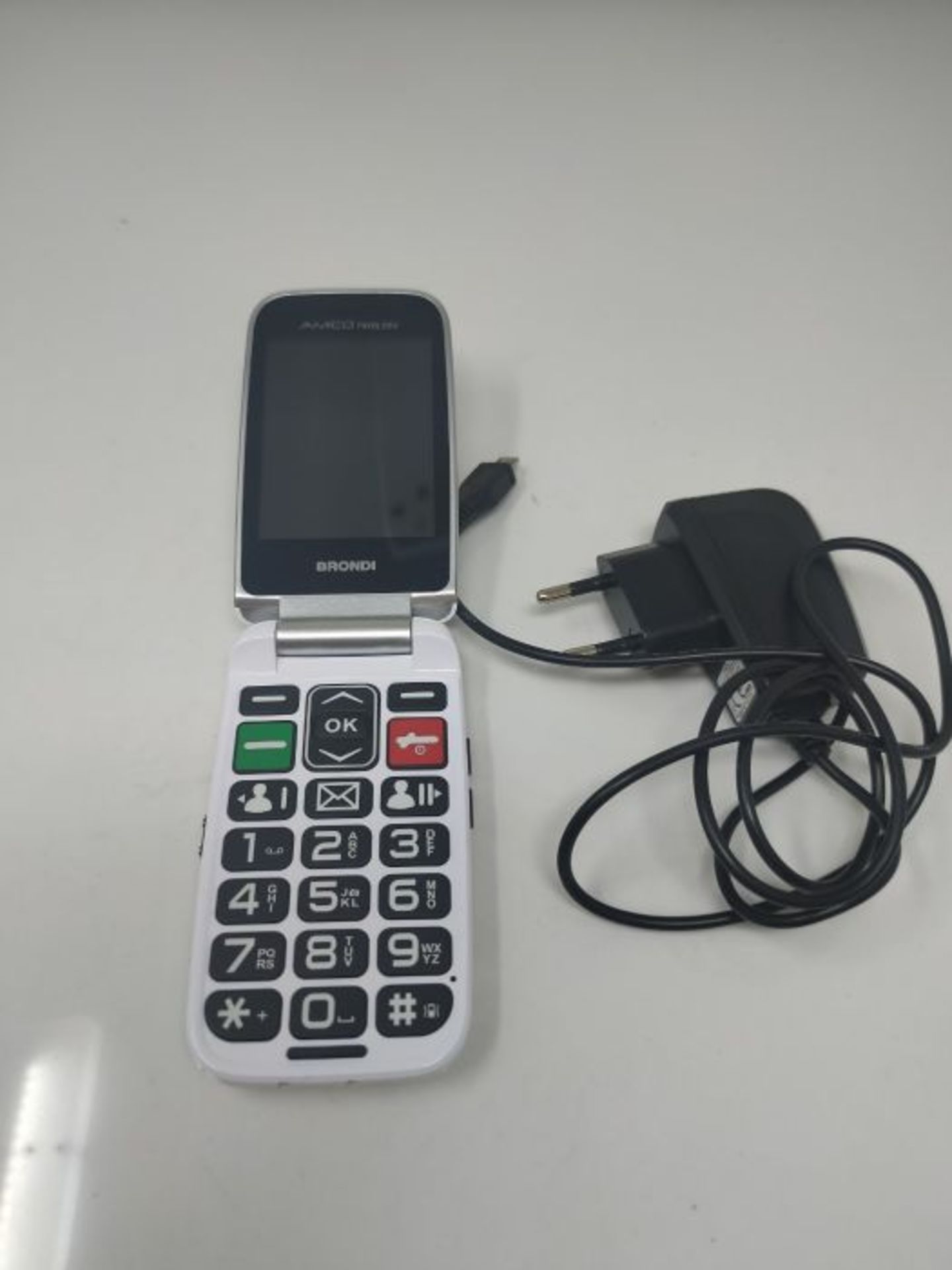 RRP £65.00 Brondi Amico Favoloso, Telefono cellulare GSM per anziani con tasti grandi, tasto SOS - Image 2 of 2