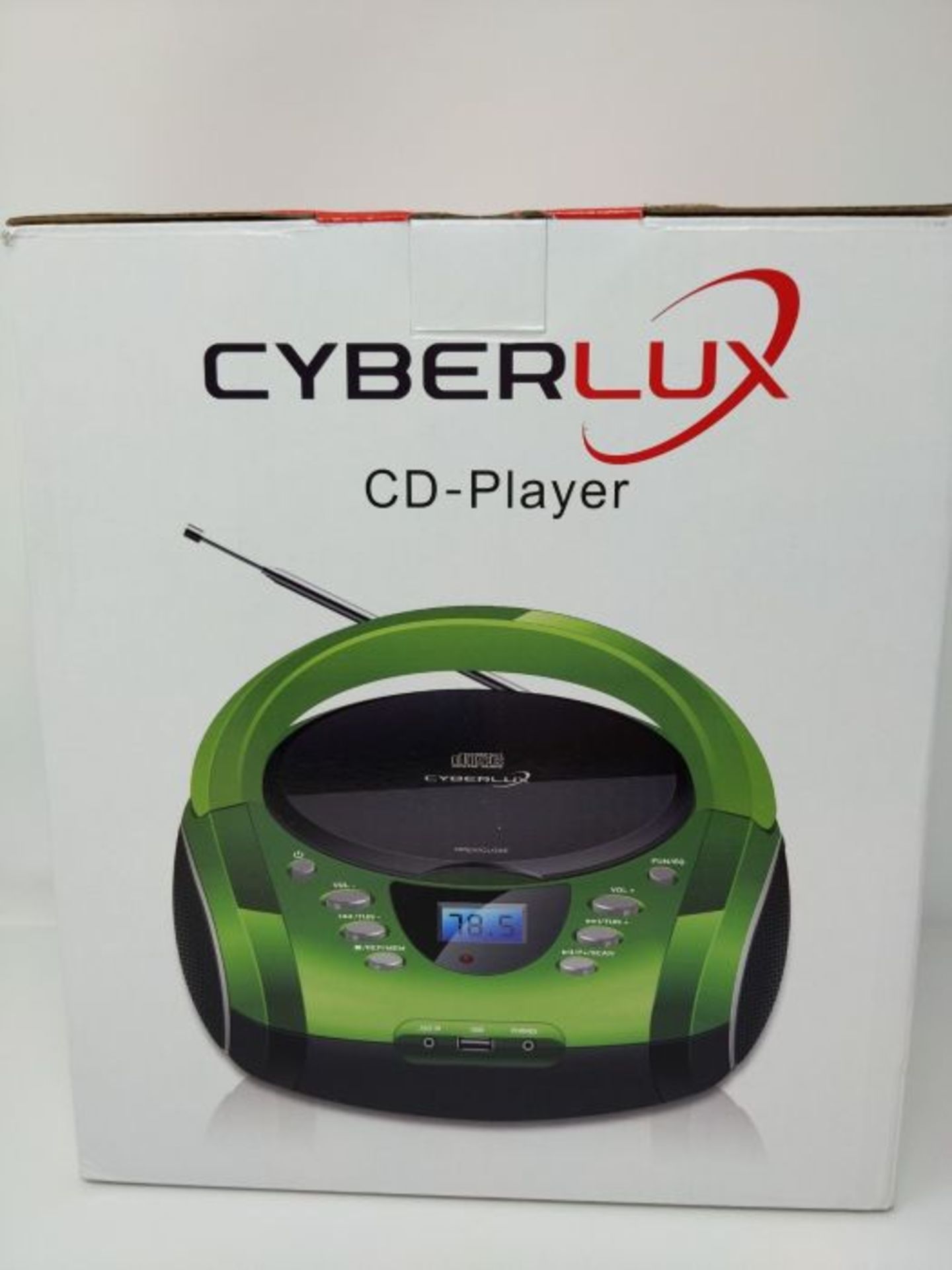 Tragbare Boombox | CD/CD-R | USB | FM Radio | AUX-In | Kopfhöreranschluss | CD-Player - Image 2 of 3