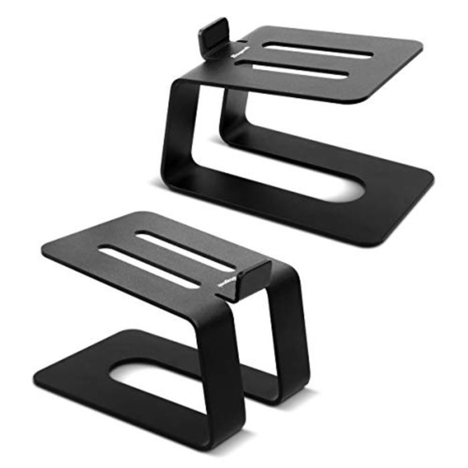 Stageek Stand per Diffusori da Desktop, Coppia Di Supporti Per Diffusori in Alluminio,