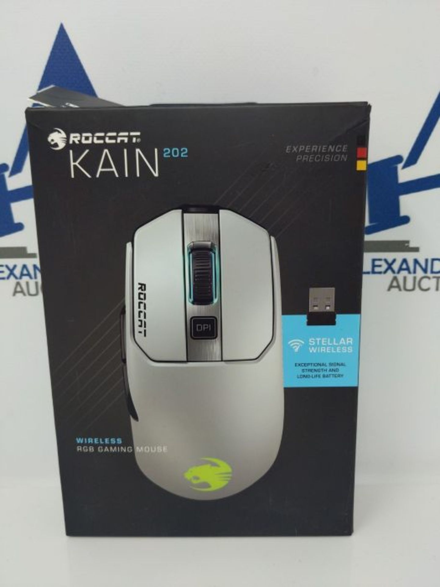 RRP £77.00 Roccat Kain 202 AIMO RGB Gaming Mouse (16,000 DPI Owl-Eye Sensor, Wireless, Titan Clic - Image 2 of 3