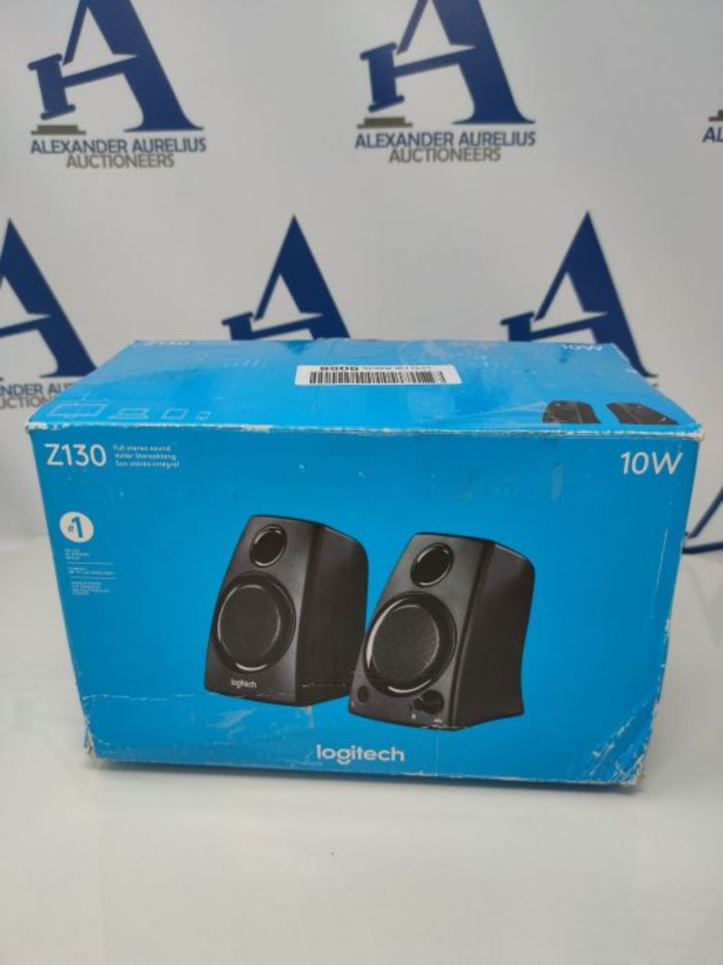 Logitech Z130 PC Speakers, Full Stereo Sound, Strong Bass, 10 Watts Peak Power, 3.5mm - Image 2 of 3