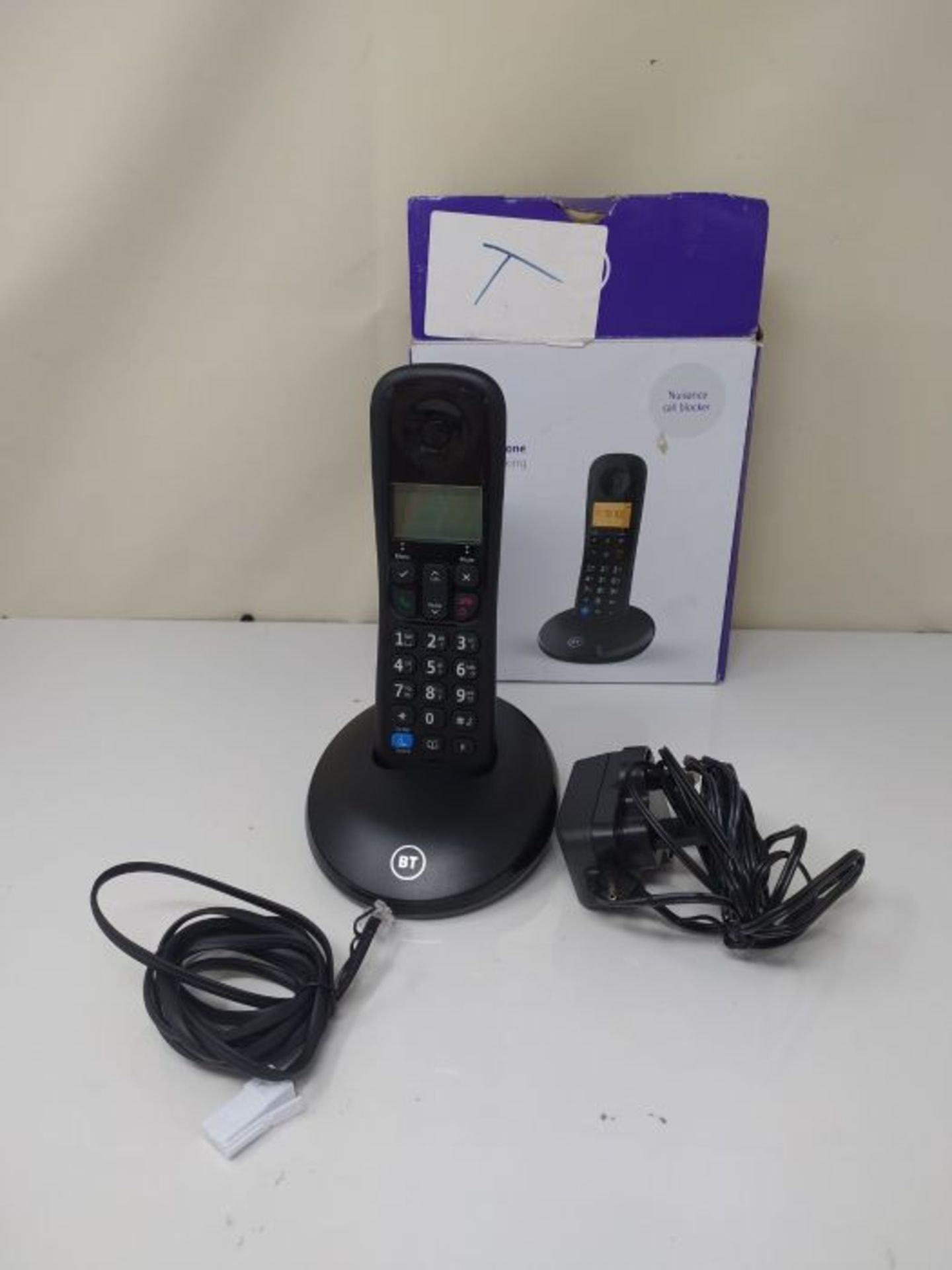 BT Everyday Cordless Home Phone with Basic Call Blocking, Single Handset Pack, Black - Image 2 of 2