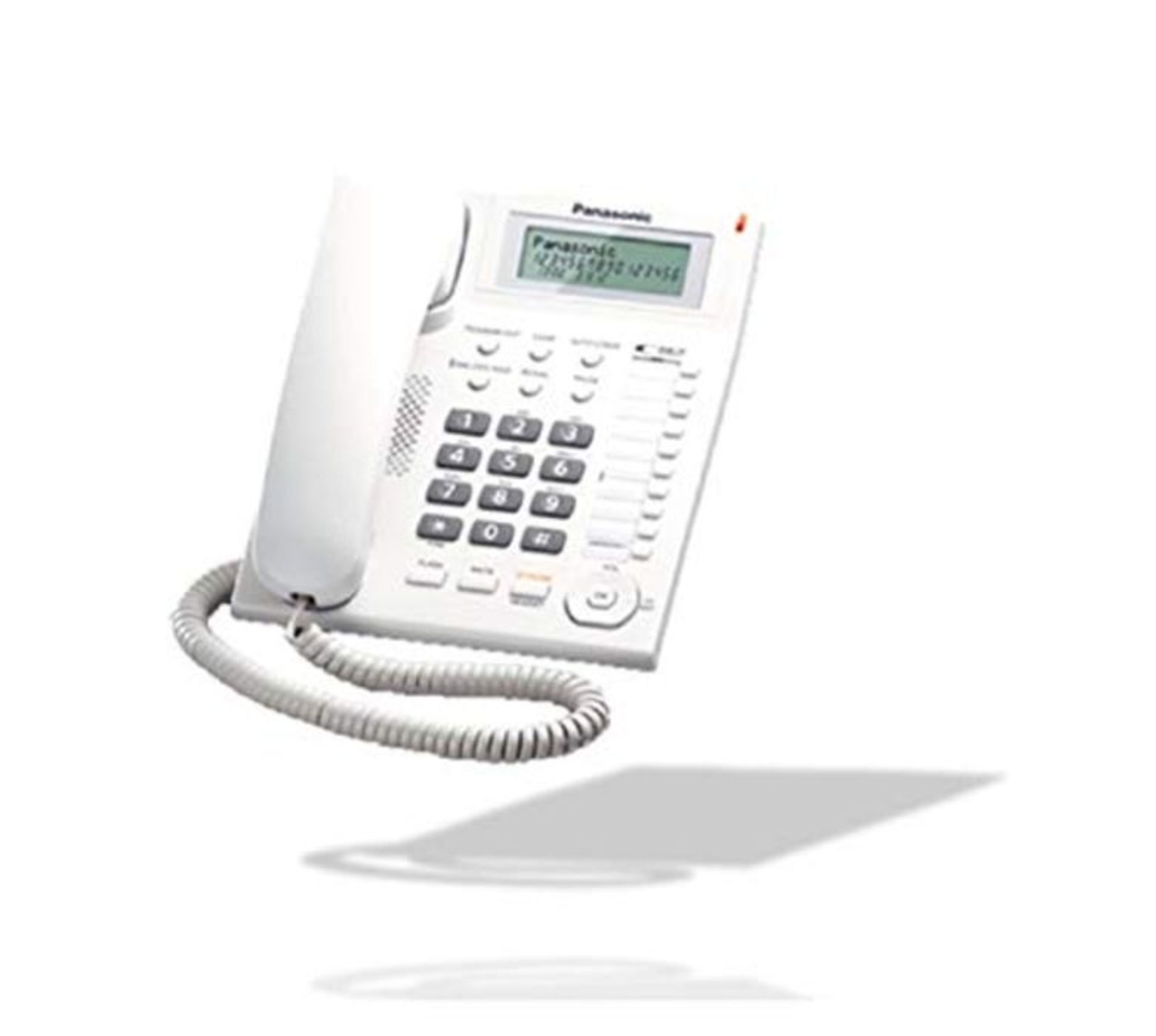 Panasonic KX-TS880EXW Telefono domestico, Bianco