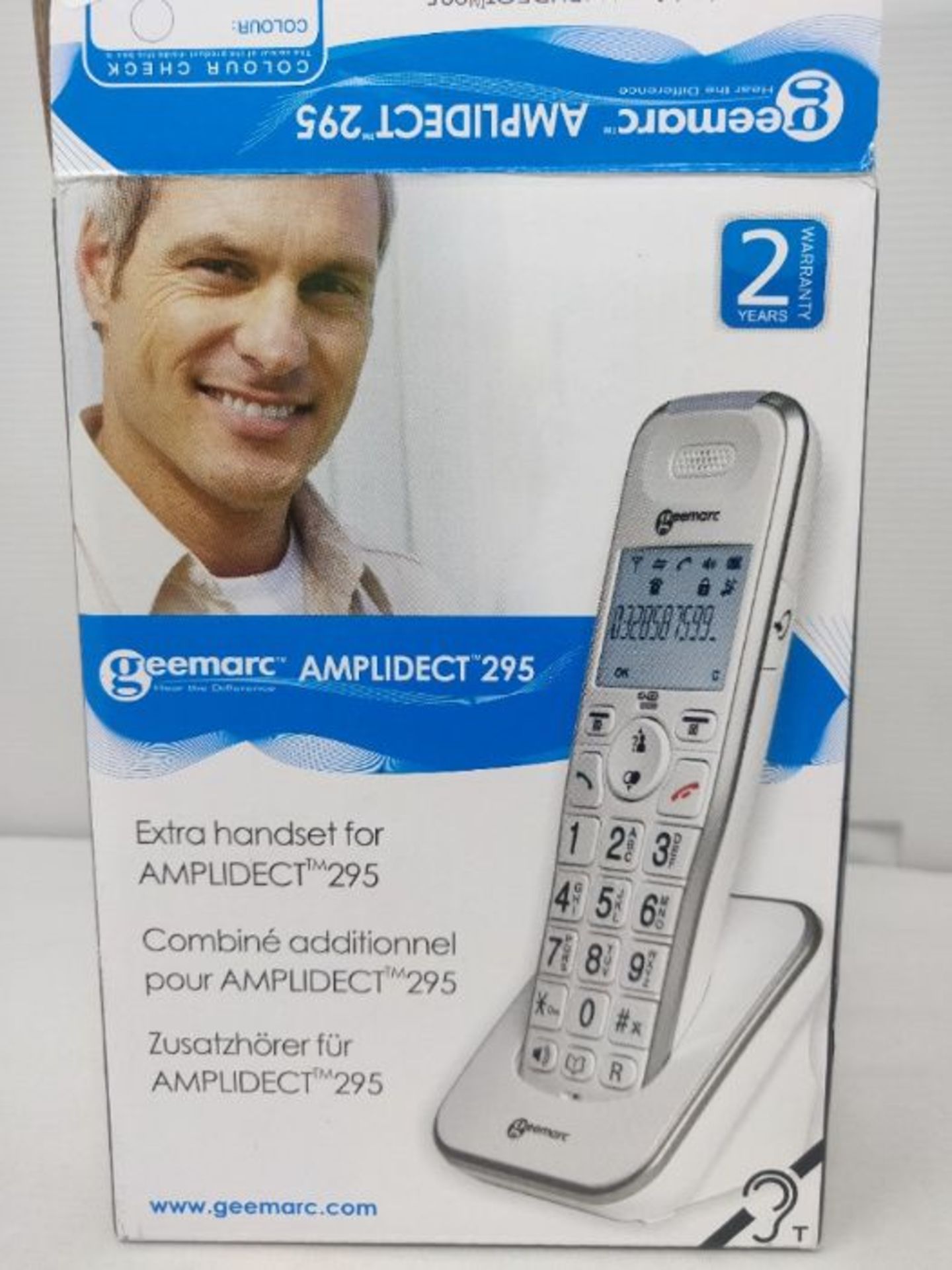Geemarc AmpliDECT 295 - Amplified Additional Handset, Base Station Required for Amplid - Image 2 of 3