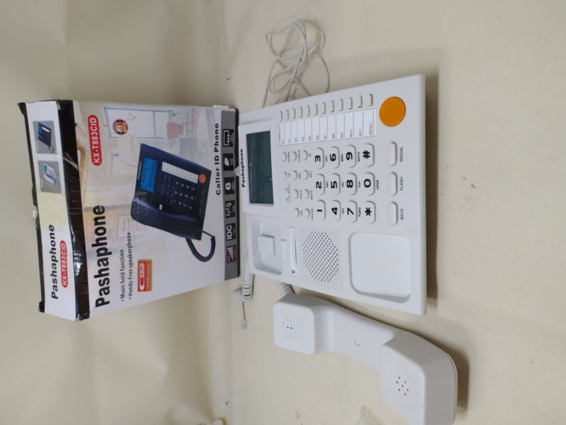 Archuu Corded Telephone,Caller ID Display Desk Landline Telephone Wired Landline Phone - Image 2 of 2