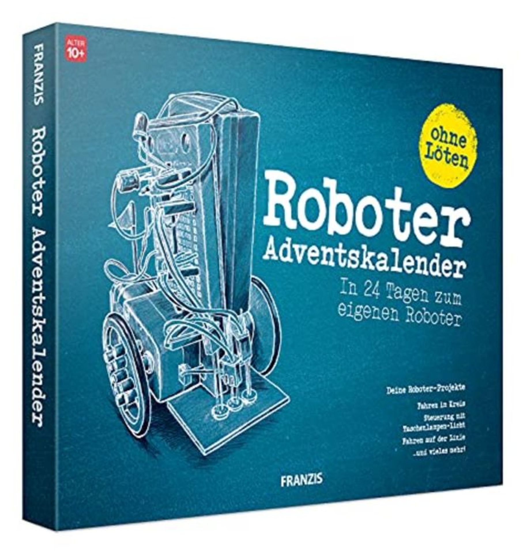 Franzis 67161-5 Advent Calendar - for Your Own Robot in 24 Days for Children from 12 Y