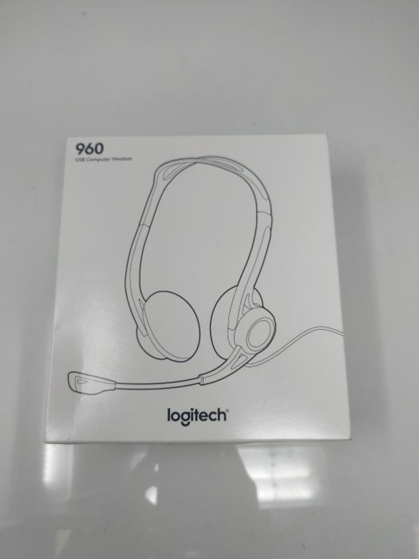 Logitech 960 KopfhÃ¶rer mit Mikrofon, Stereo-Headset, Verstellbares Mikrofon mit Rau - Image 2 of 3