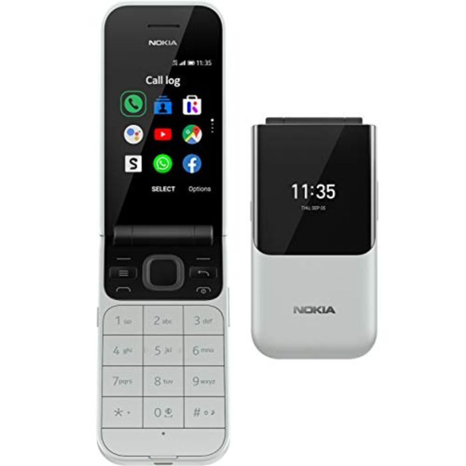 RRP £99.00 Nokia 2720 Flip 7.11 cm (2.8") 118 g Grey 2720 Flip, Flip, Dual SIM, 7.11 cm (2.8"), 2