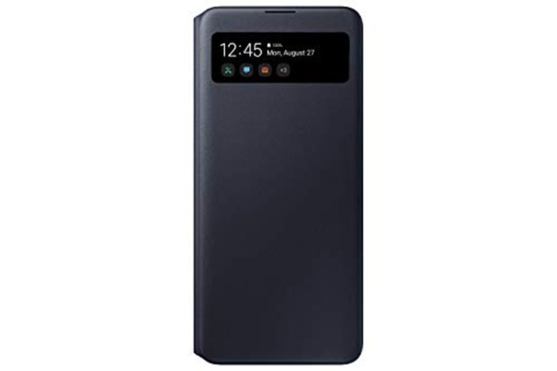 Samsung Original Galaxy A71 S-View Wallet Cover/Folio Mobile Phone Case - Black