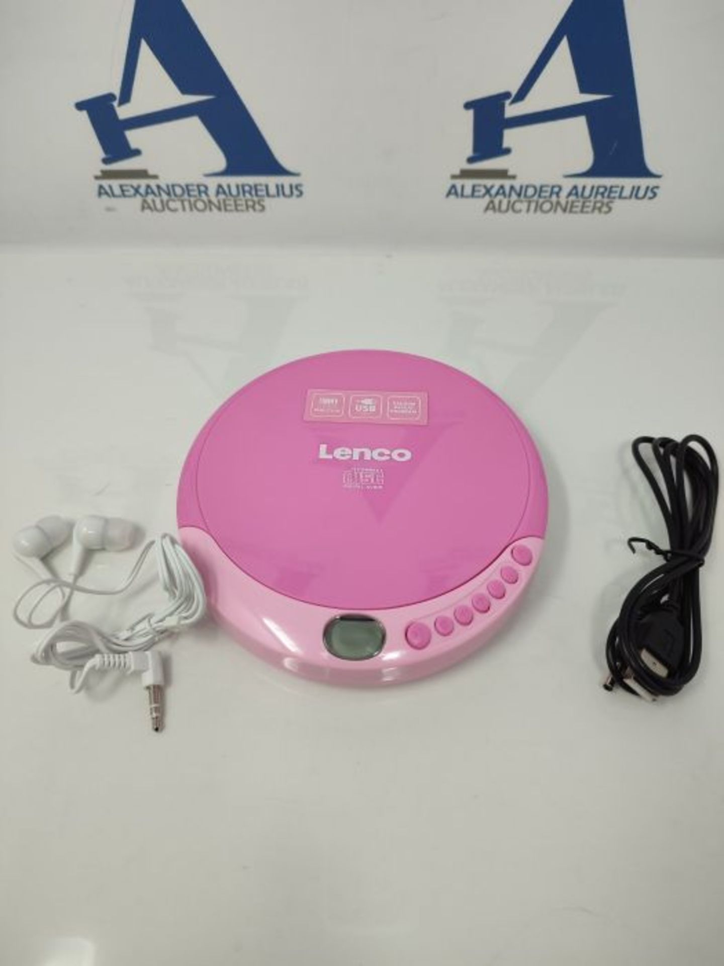 Lenco CD-011 - Portable CD Player Walkman - Diskman - CD Walkman - with Headphones and - Image 3 of 3