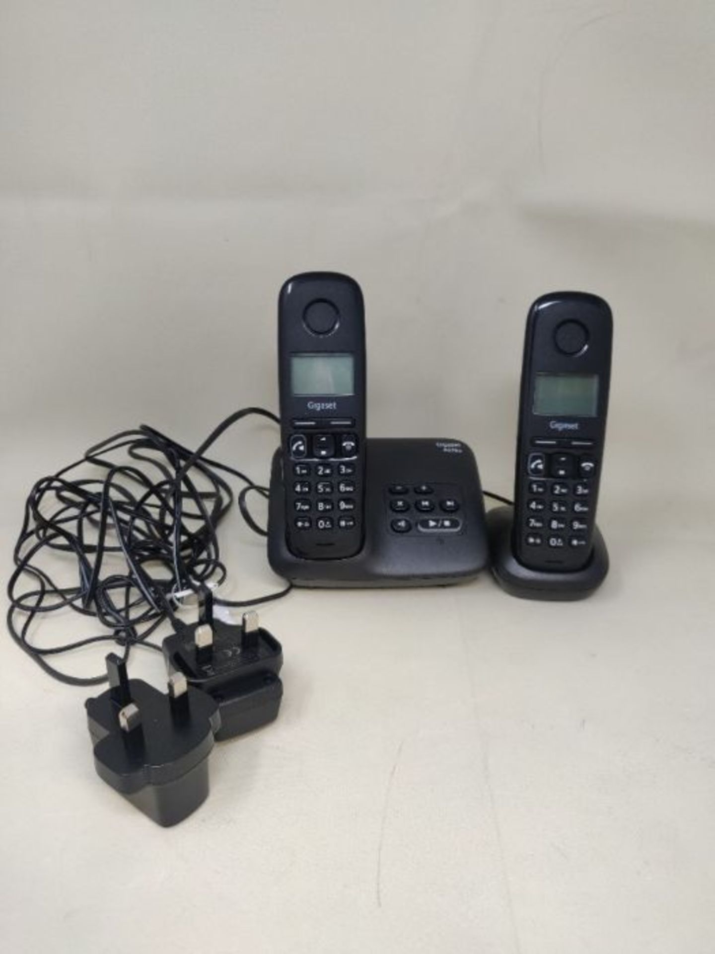 Gigaset A270A DUO - Basic Cordless Home Phone with Big Display, Answer Machine and Spe