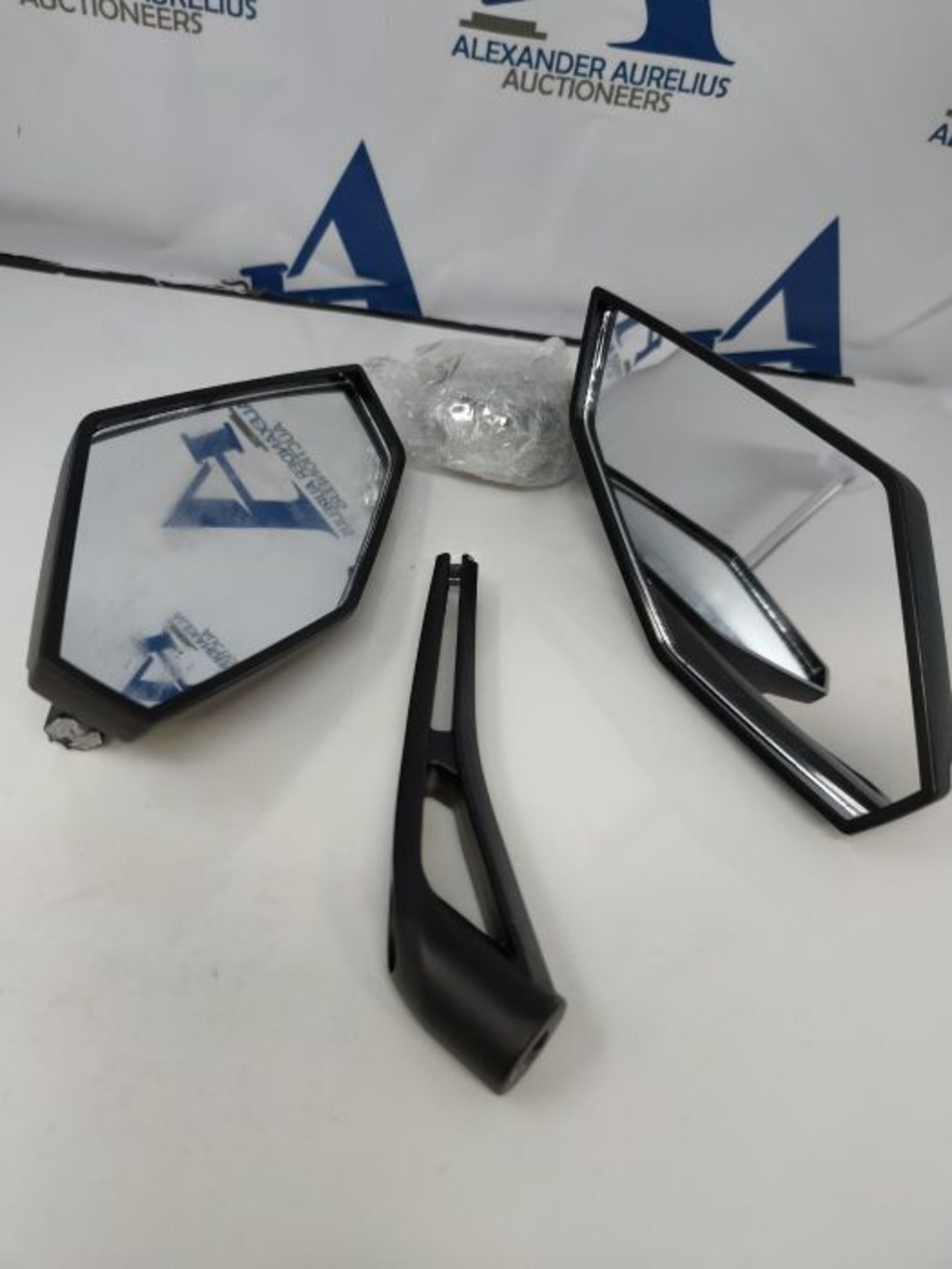 Universal Motorcycle Rear View Mirror Kit CE Approved. 2XM10 and M8 right-hand threa - Image 2 of 2