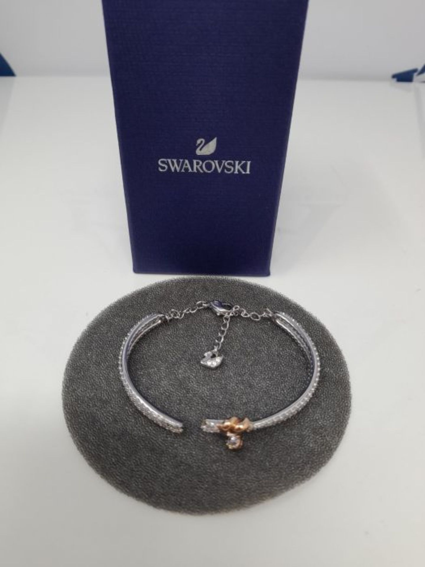 RRP £85.00 [CRACKED] Swarovski Lifelong Heart Armreif, Eleganter Damenarmreif im Metallmix mit Fu - Image 2 of 3