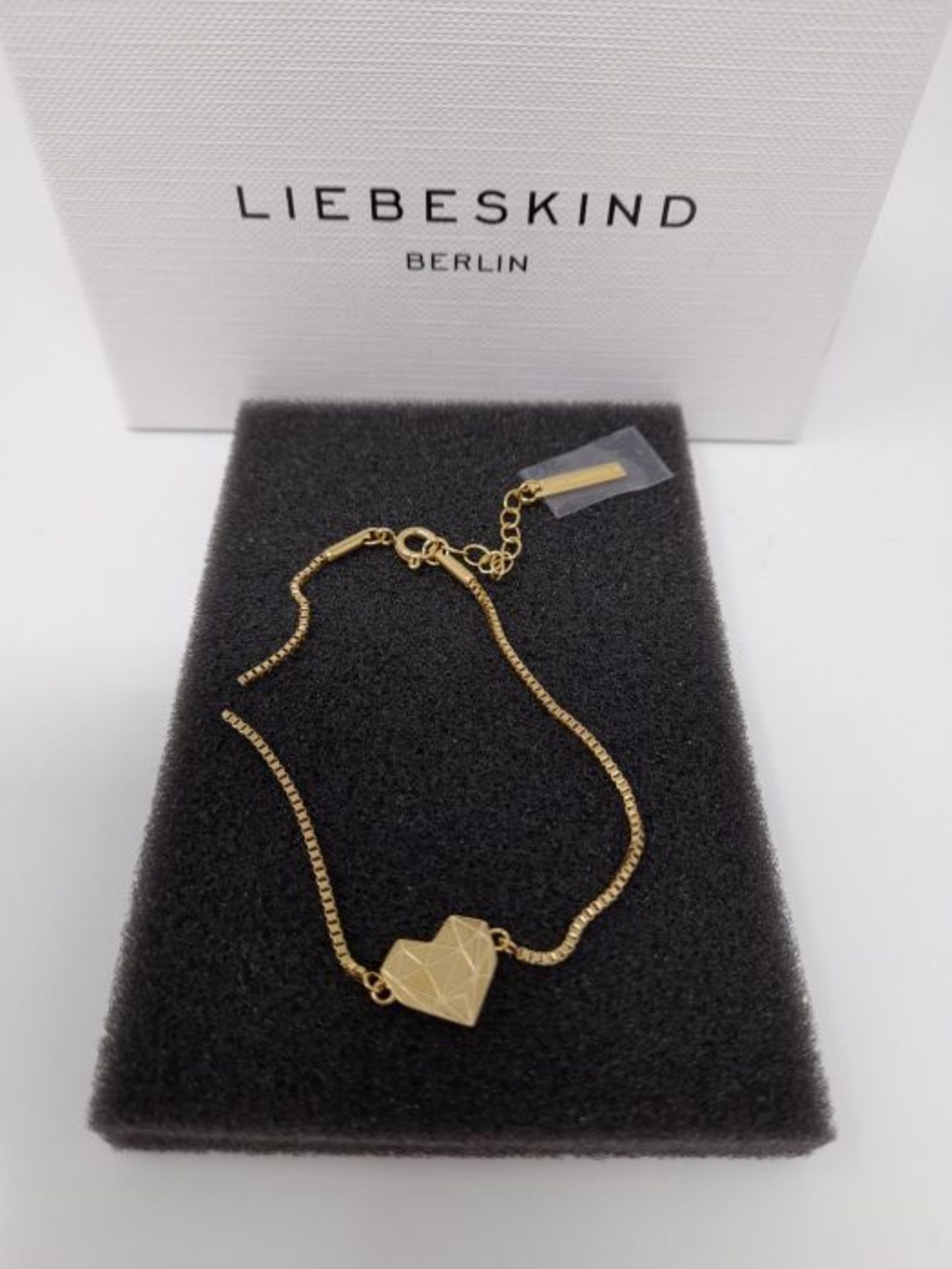 [CRACKED] Liebeskind Berlin Damen Armband Herz Edelstahl Silber 20 cm (gold) - Image 3 of 3