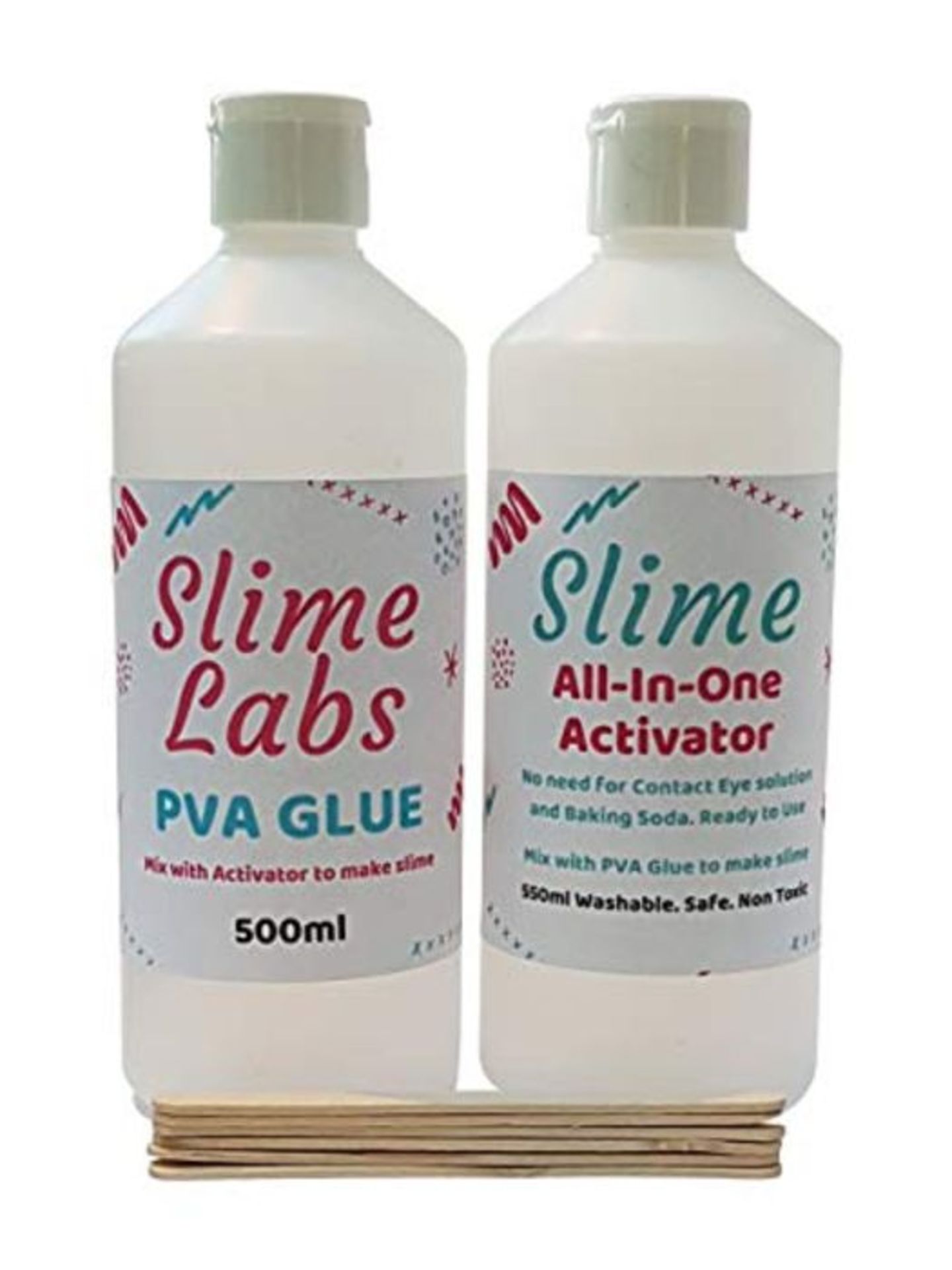 Slime Labs Ultimate Slime making Kit including 500ml PVA Glue and 550ml Slime Activato