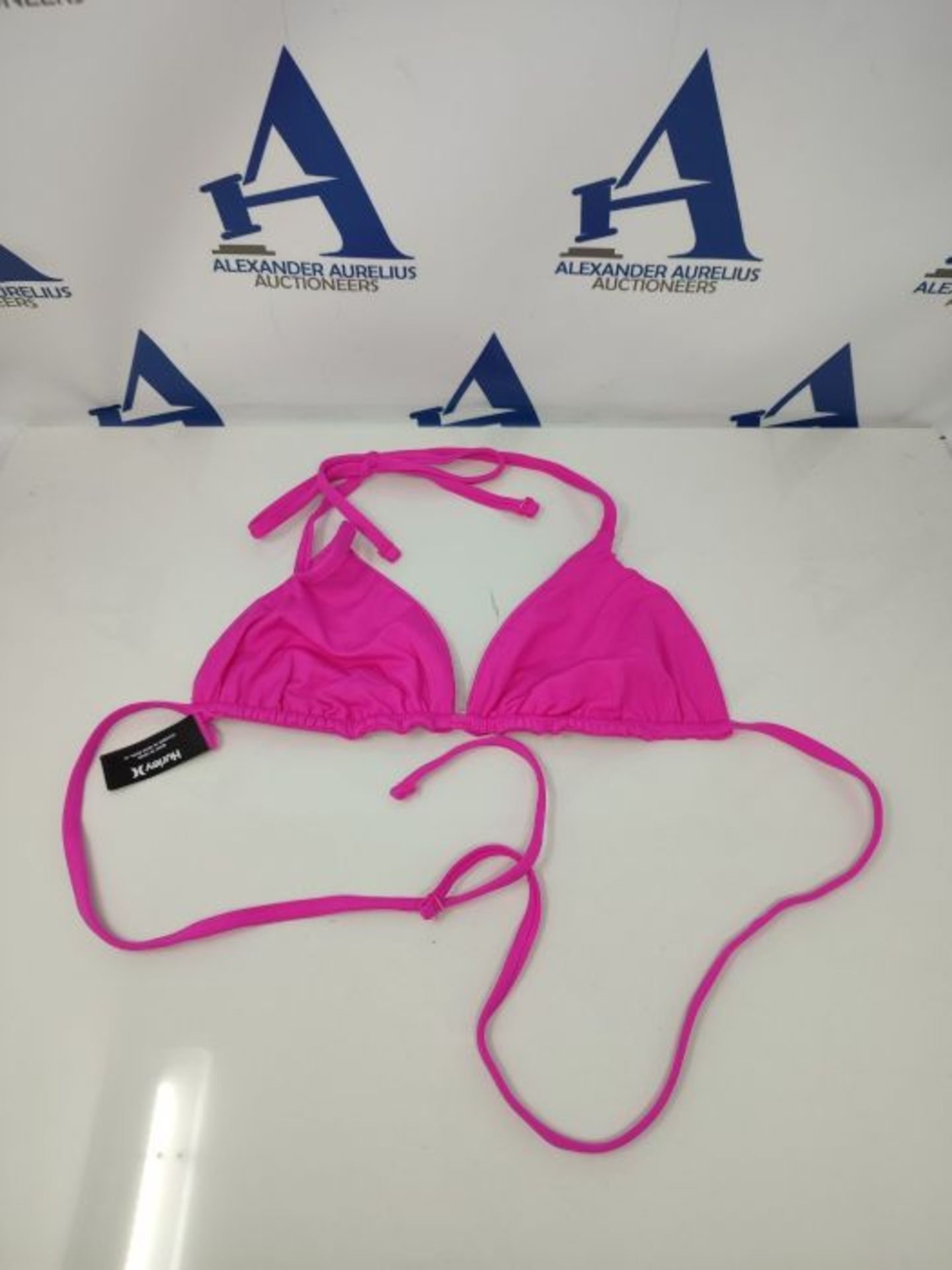 Hurley W Itsy Biitsy Tri Bikini Top Hot Pink - Image 2 of 3